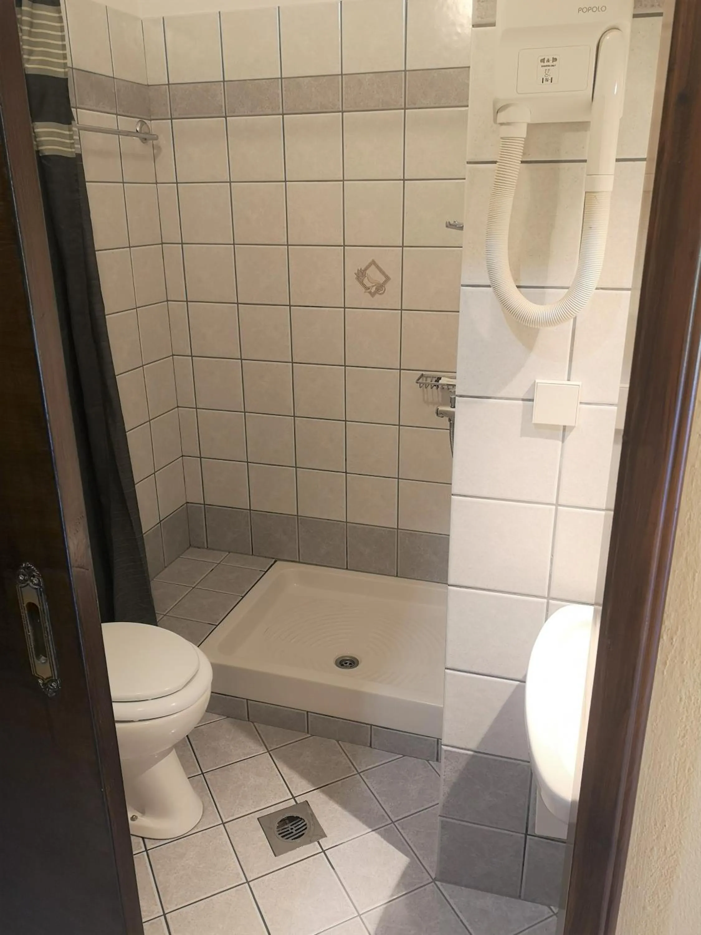 Bathroom in Spanias Hotel