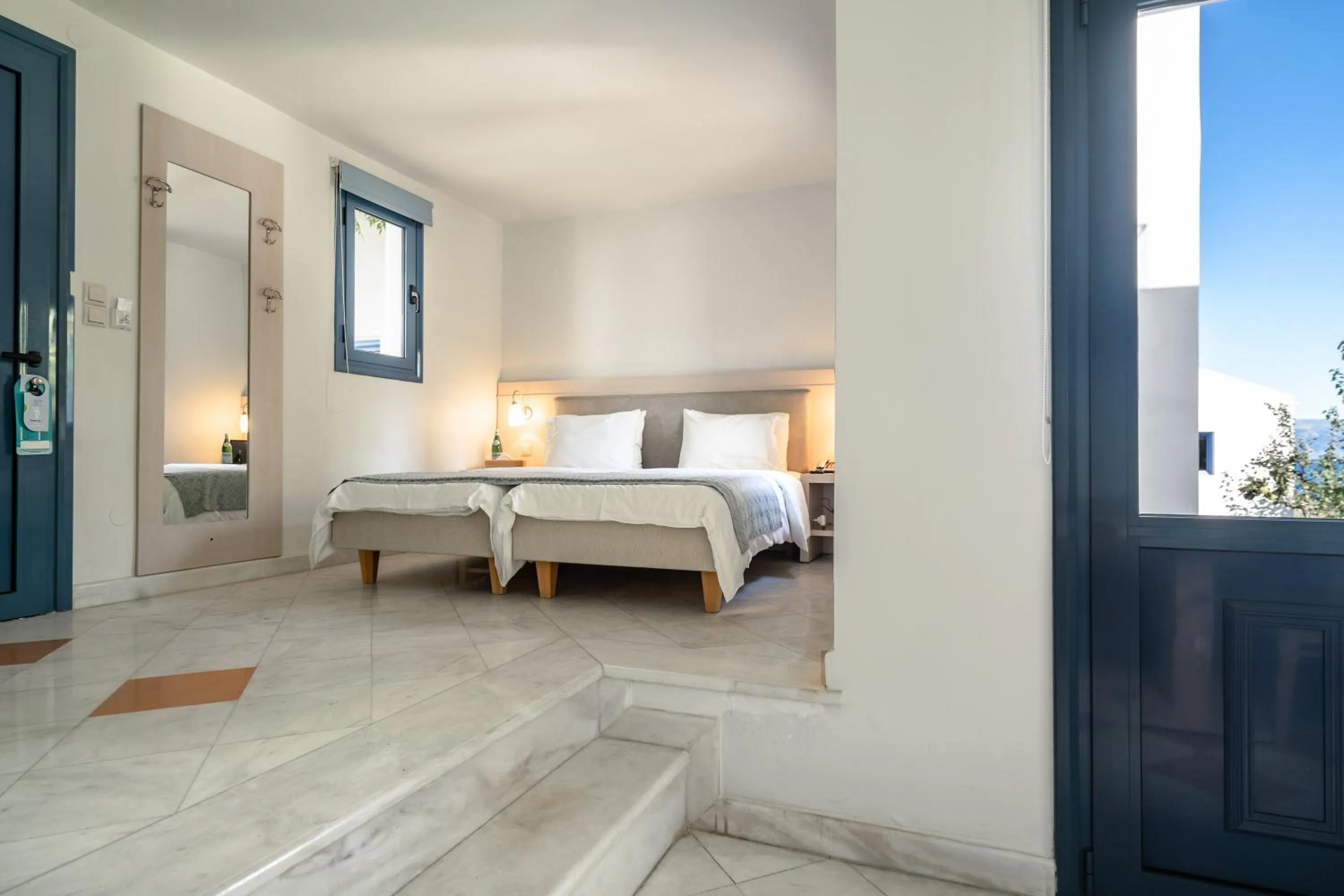 Bed in Porto Galini Seaside Resort & Spa