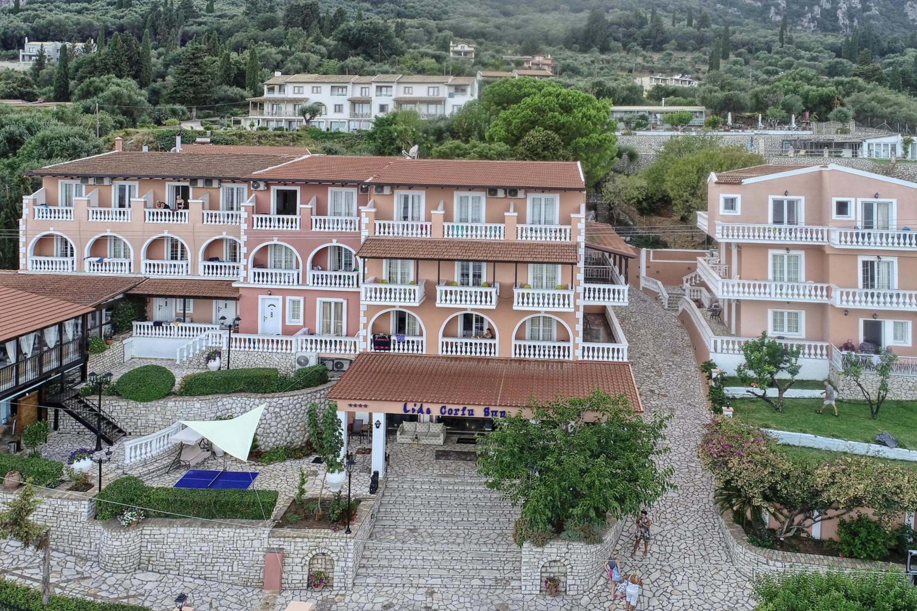 Facade/entrance in Lido Corfu Sun Hotel 4 Stars All-inclusive
