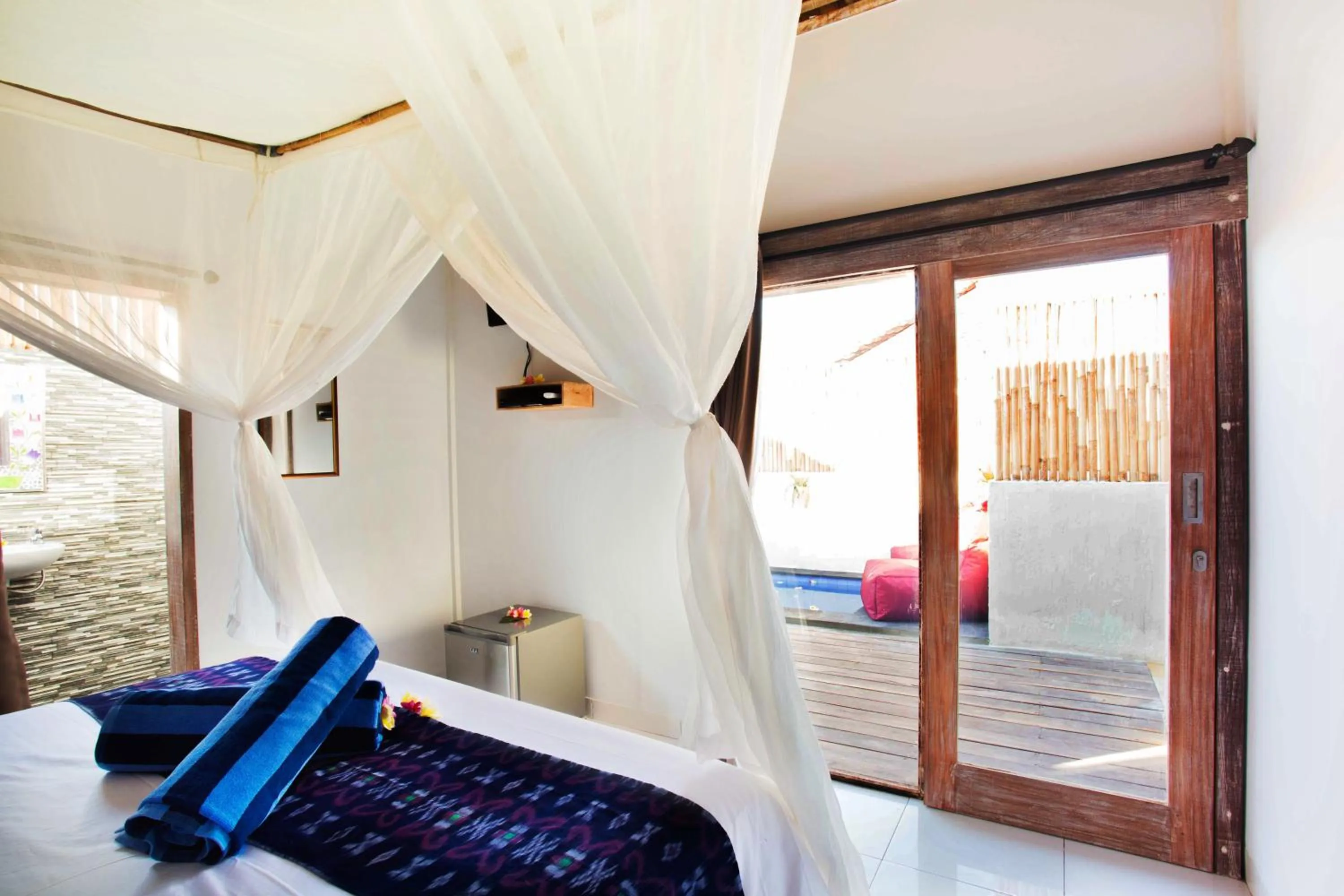 Patio, Bed in Svaha Private Villas Ceningan