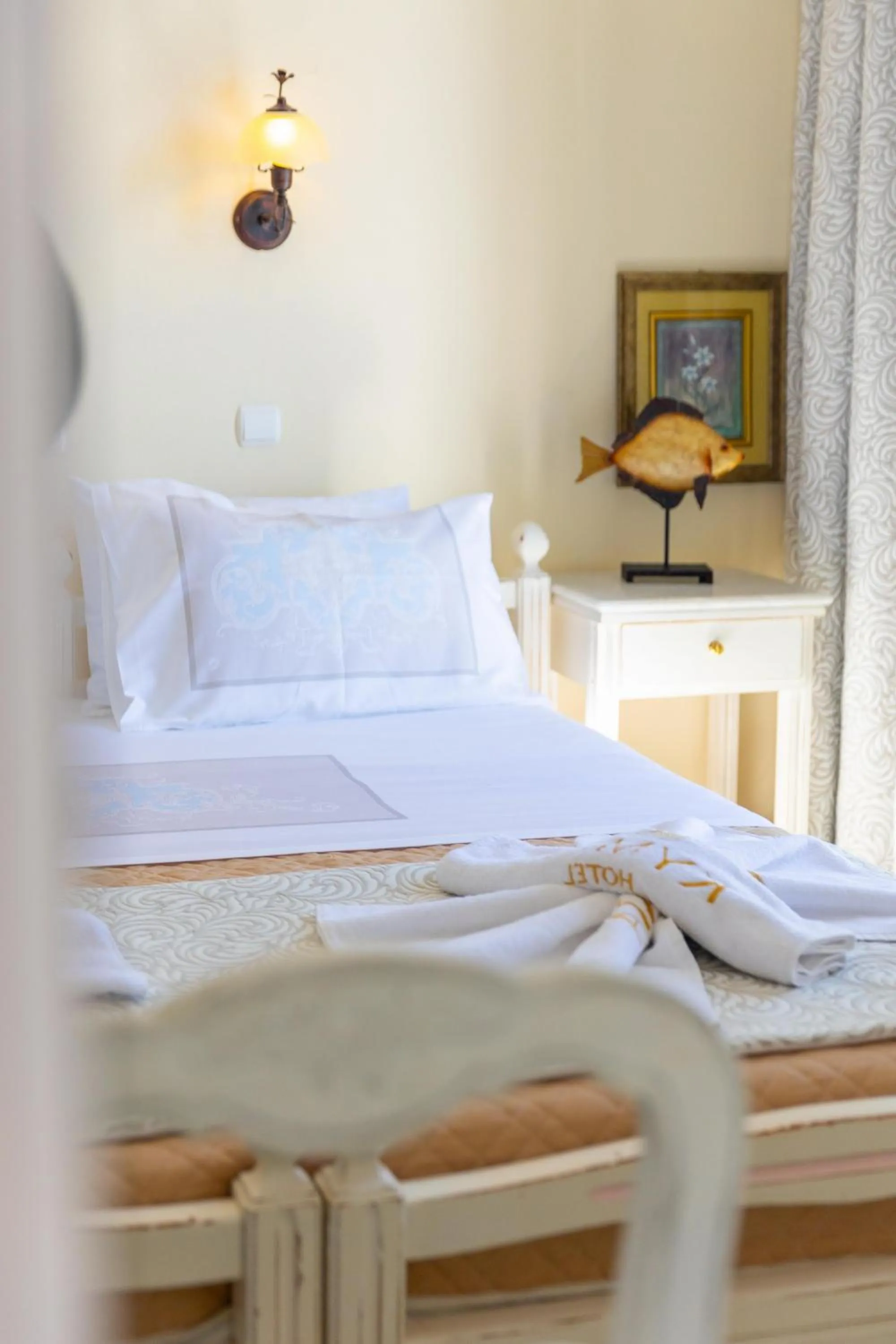 Bed in Kymata Hotel