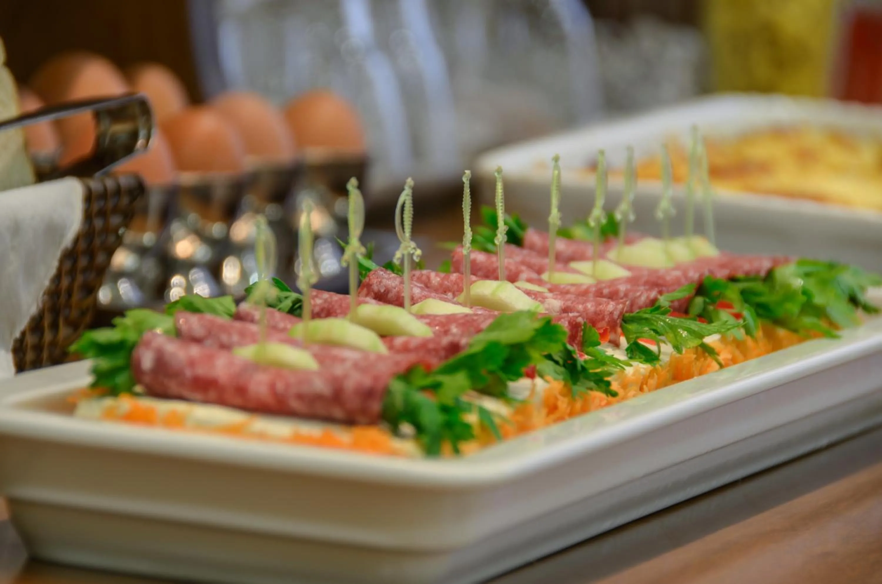 Food close-up in Kymata Hotel