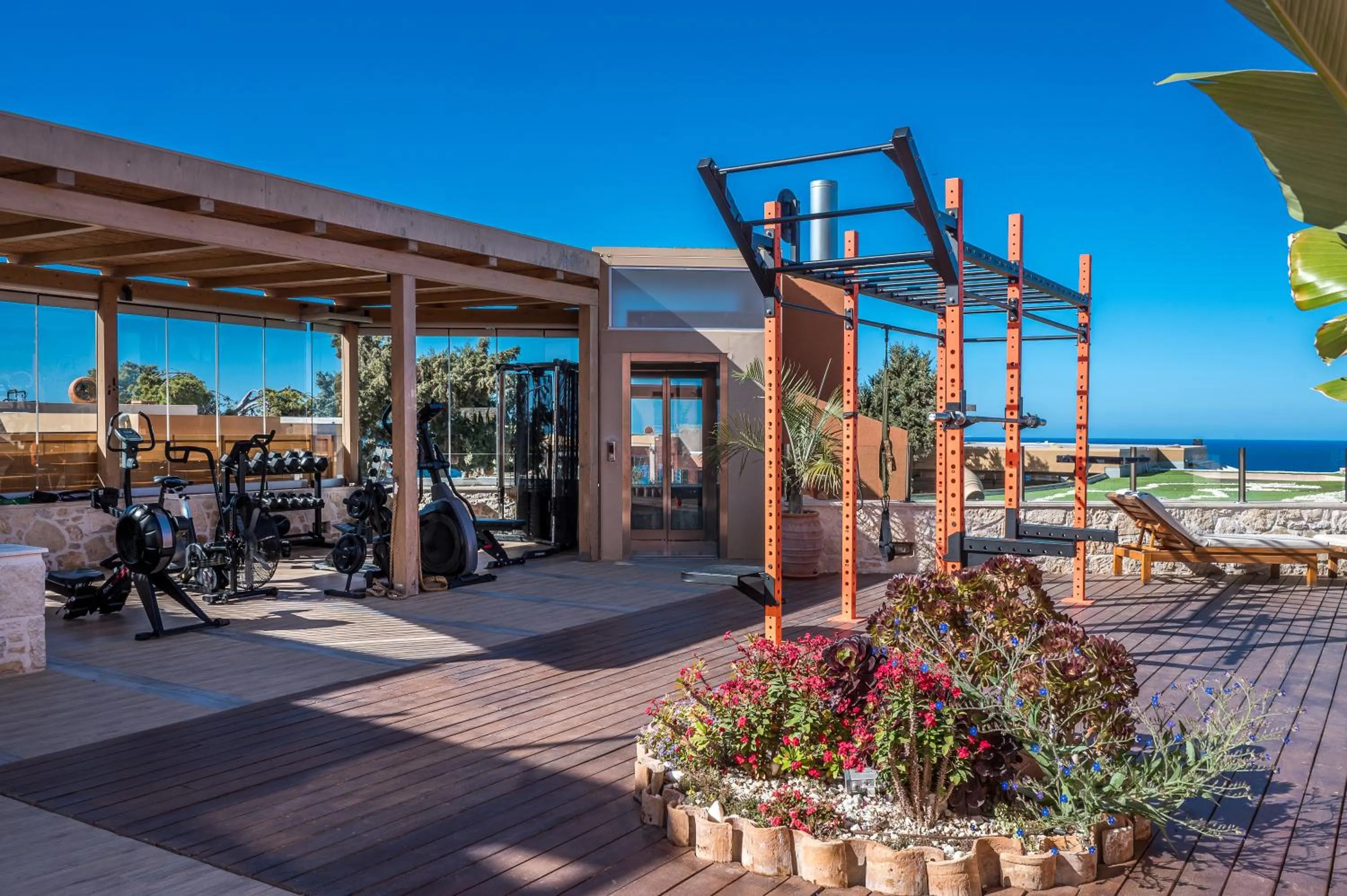 Fitness centre/facilities in Esperides Resort Crete, The Authentic Experience