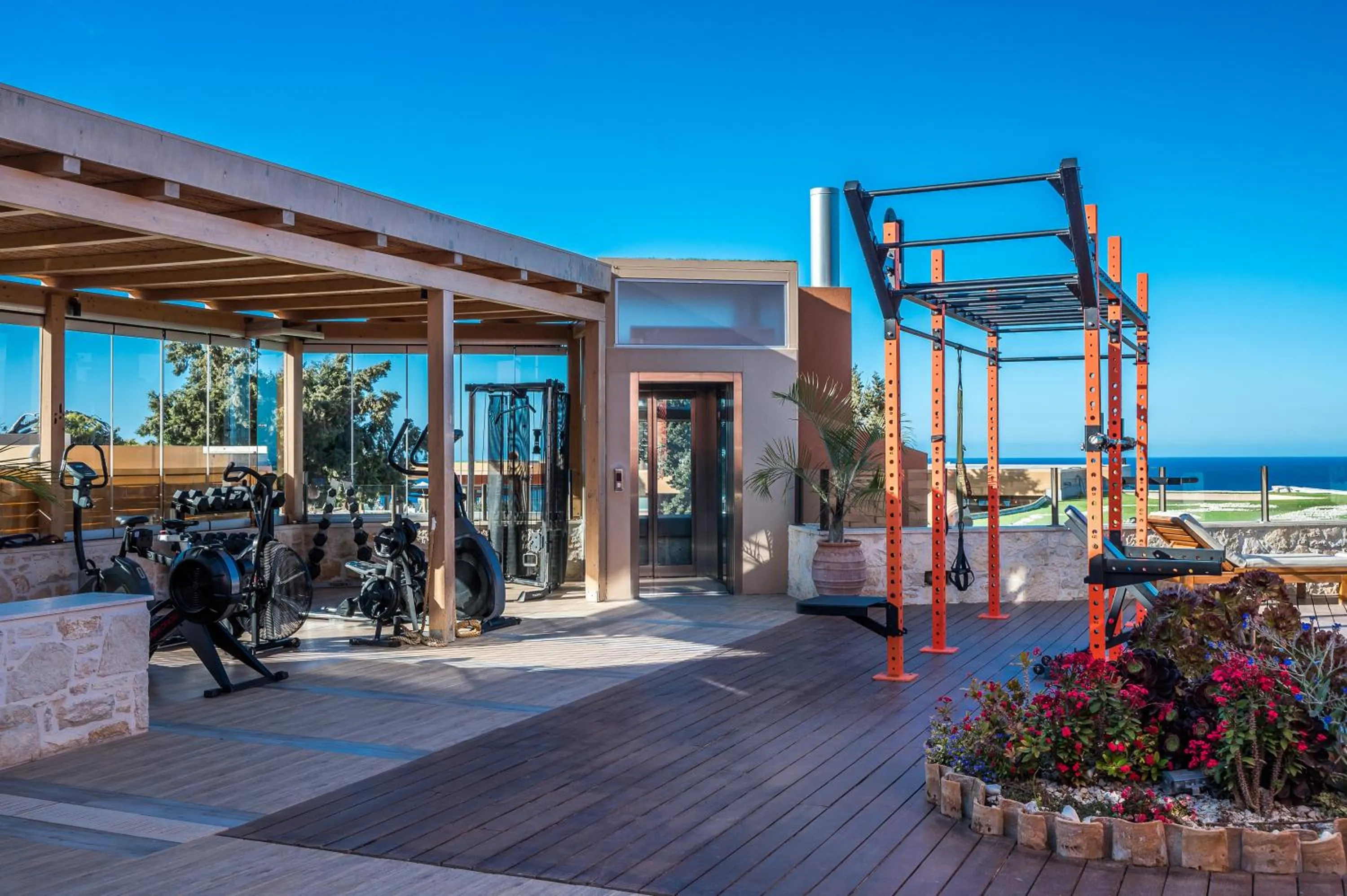 Fitness centre/facilities in Esperides Resort Crete, The Authentic Experience