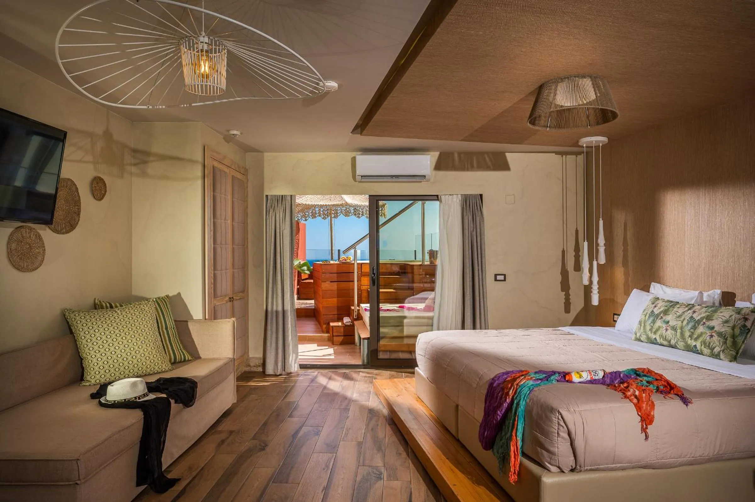 Bed in Esperides Resort Crete, The Authentic Experience