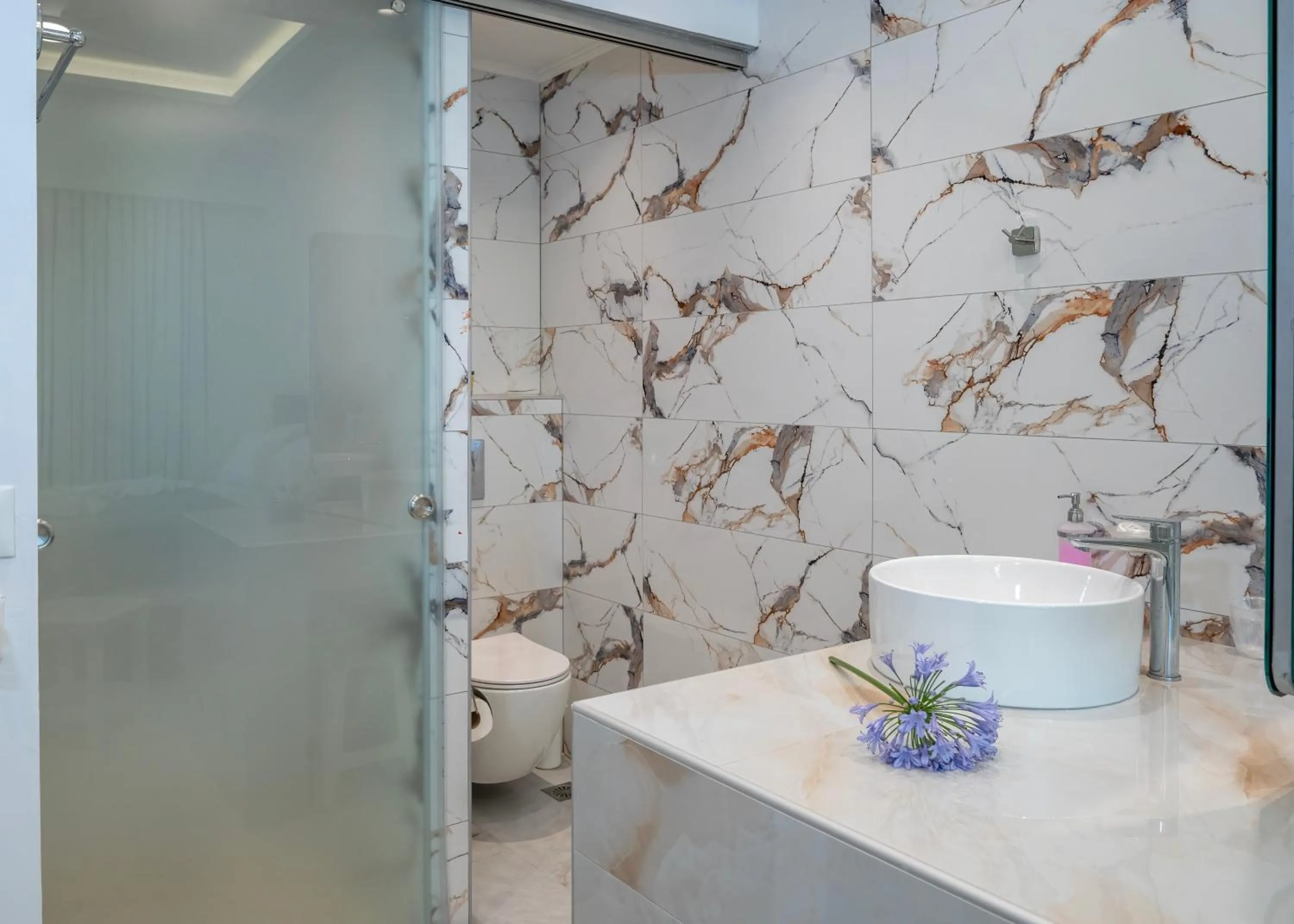 Bathroom in Creta Mare Hotel