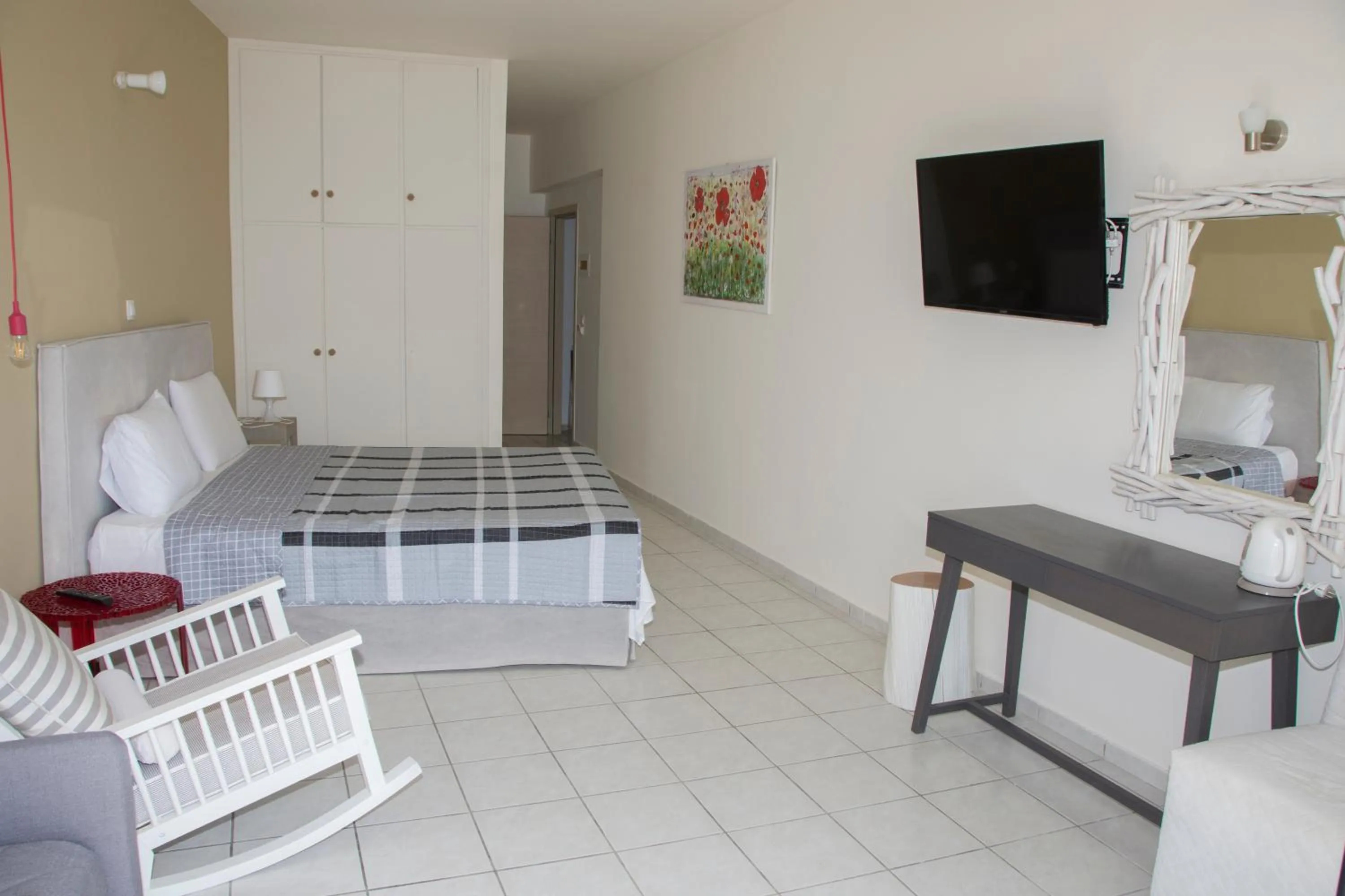 Bed in Creta Mare Hotel