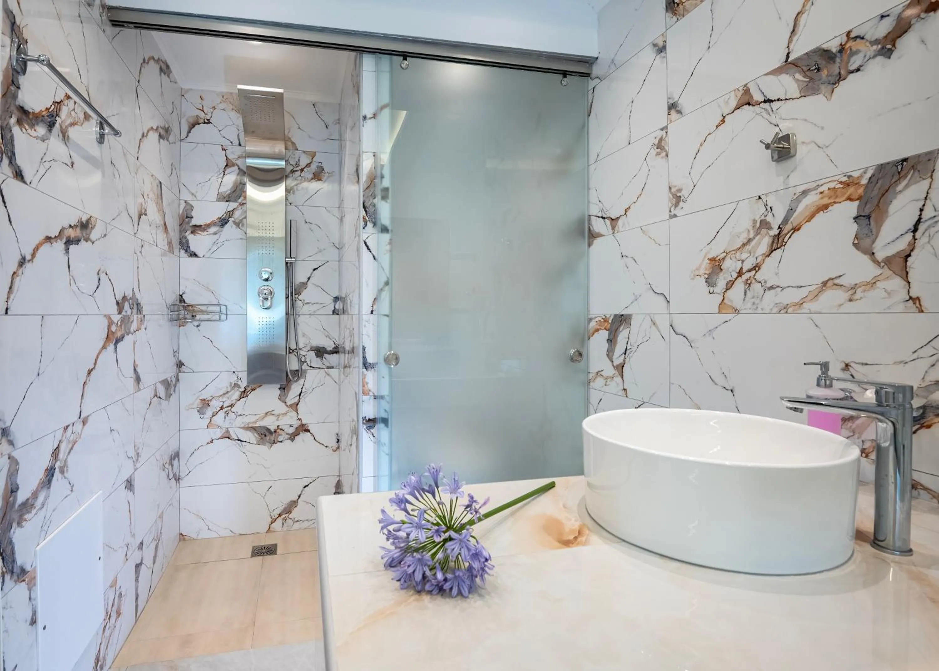 Toilet in Creta Mare Hotel