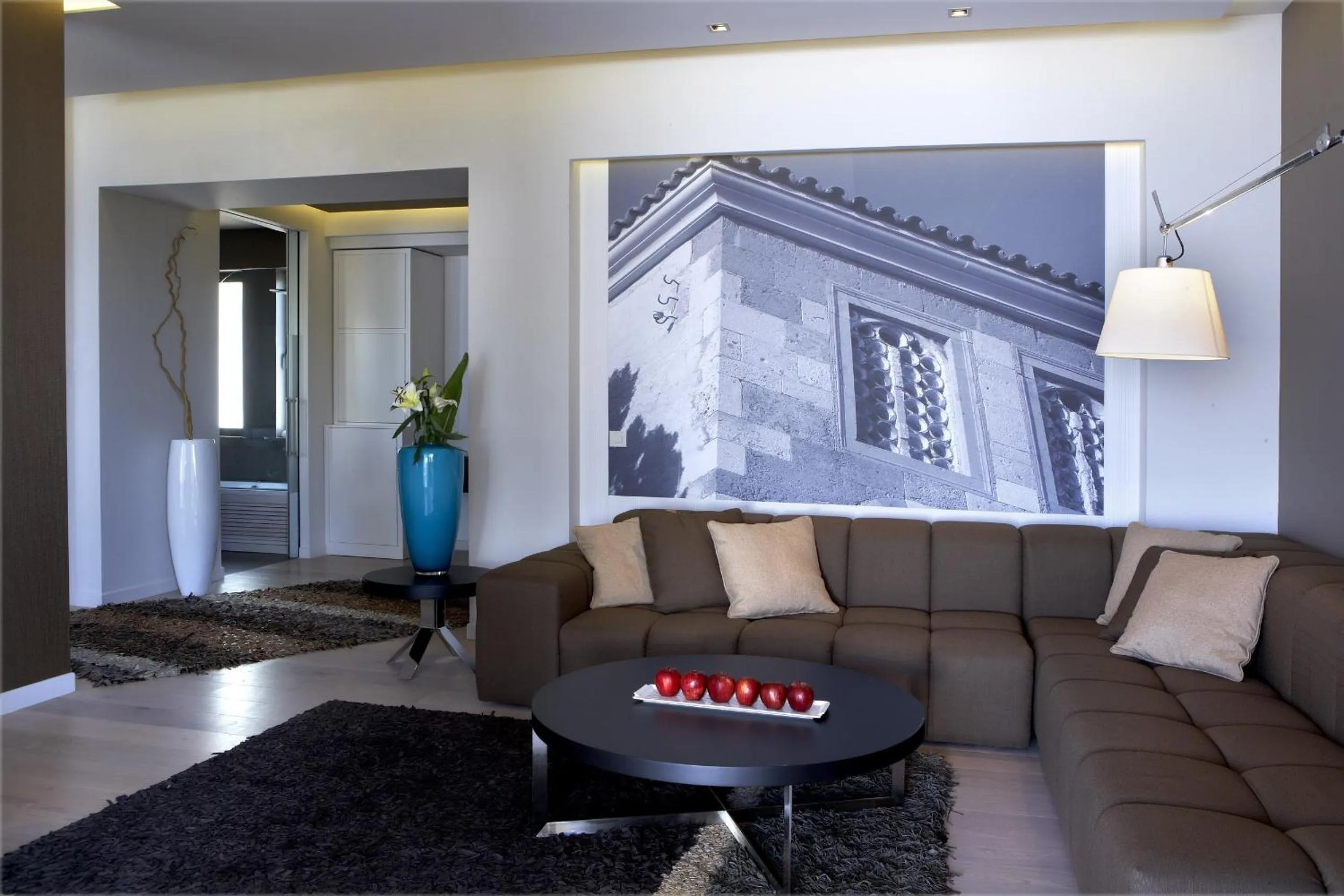 Living room in Pelagos Suites Hotel & Spa