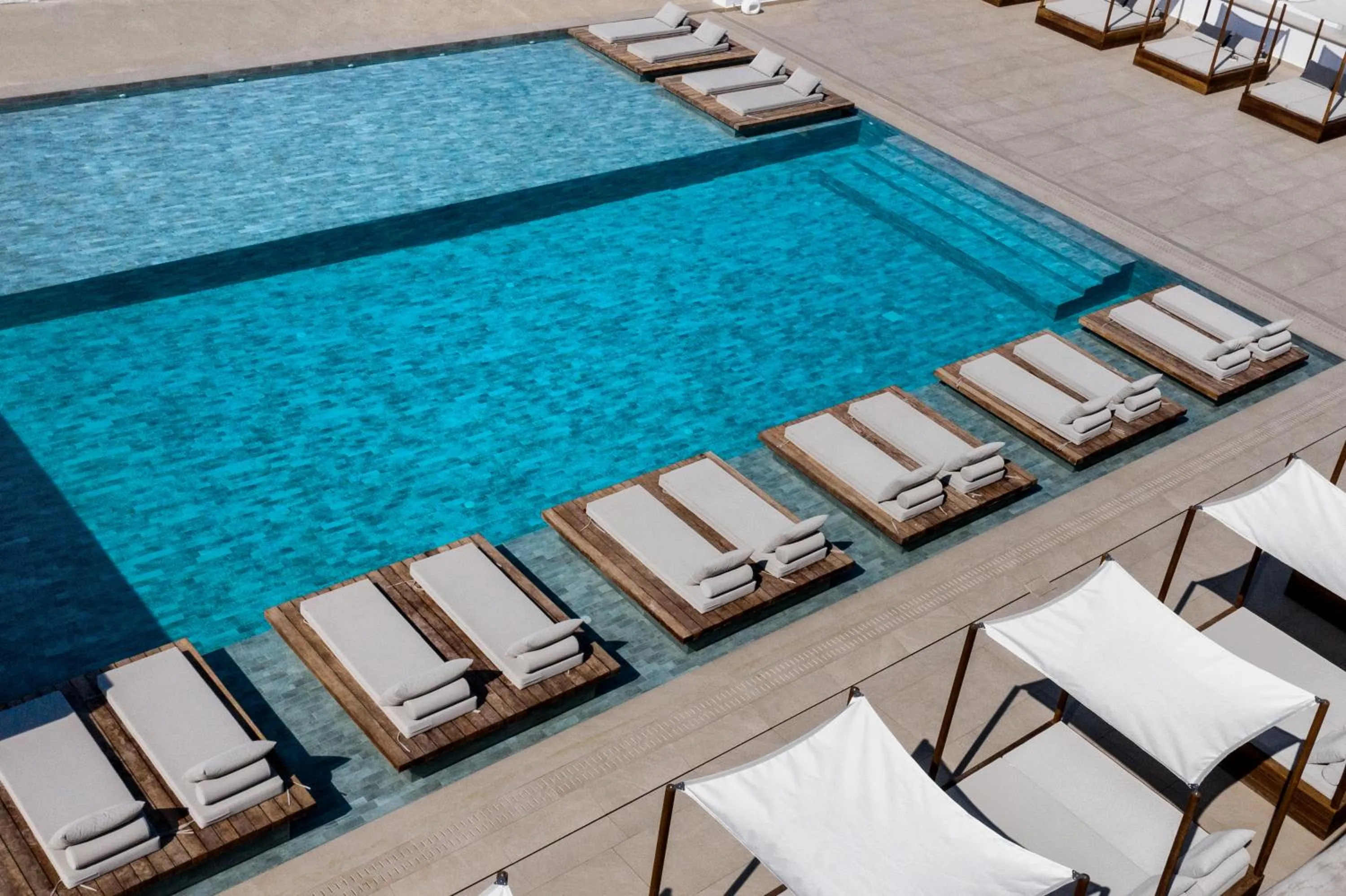 Pool view in Manoula's Beach Mykonos Resort