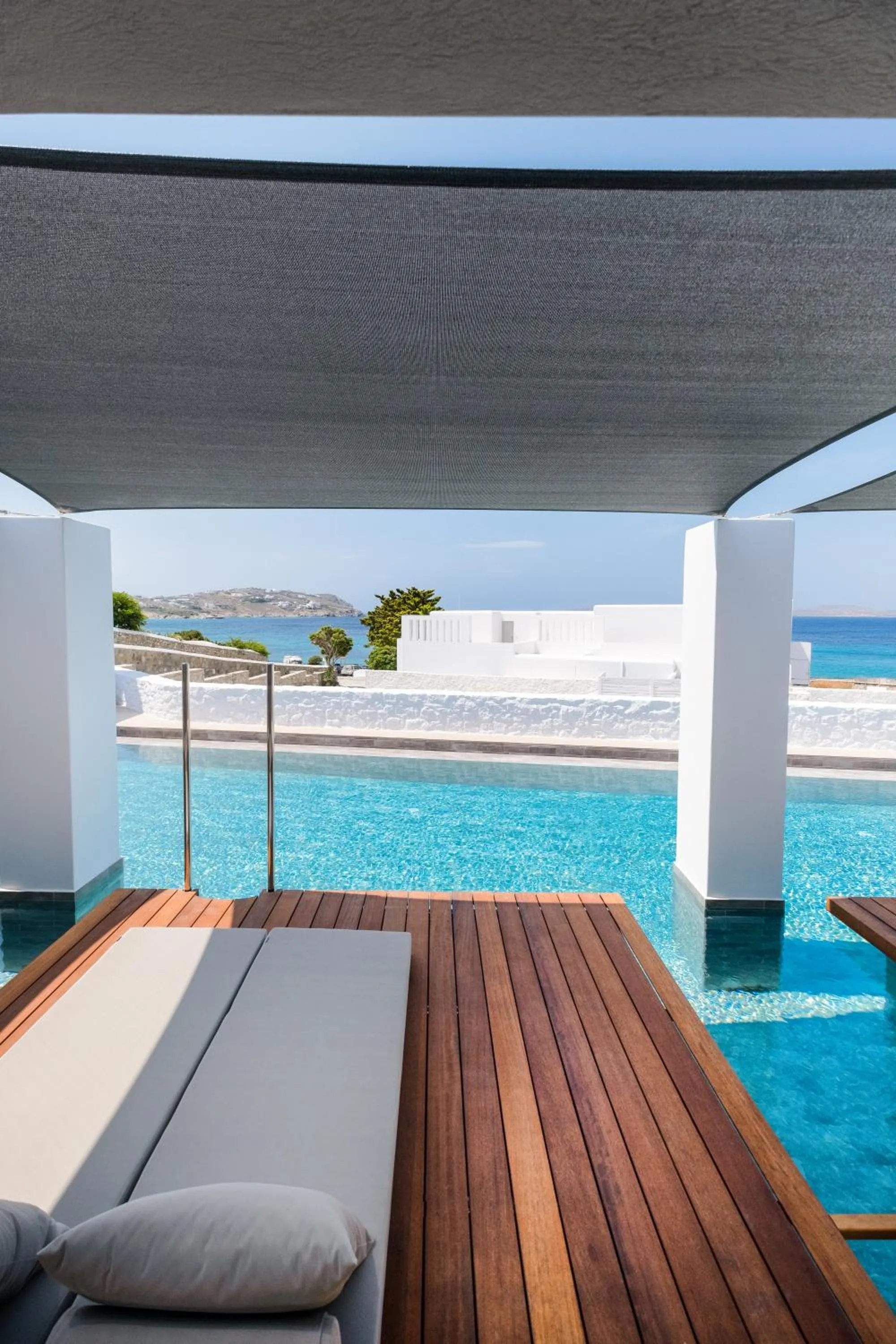 Pool view in Manoula's Beach Mykonos Resort