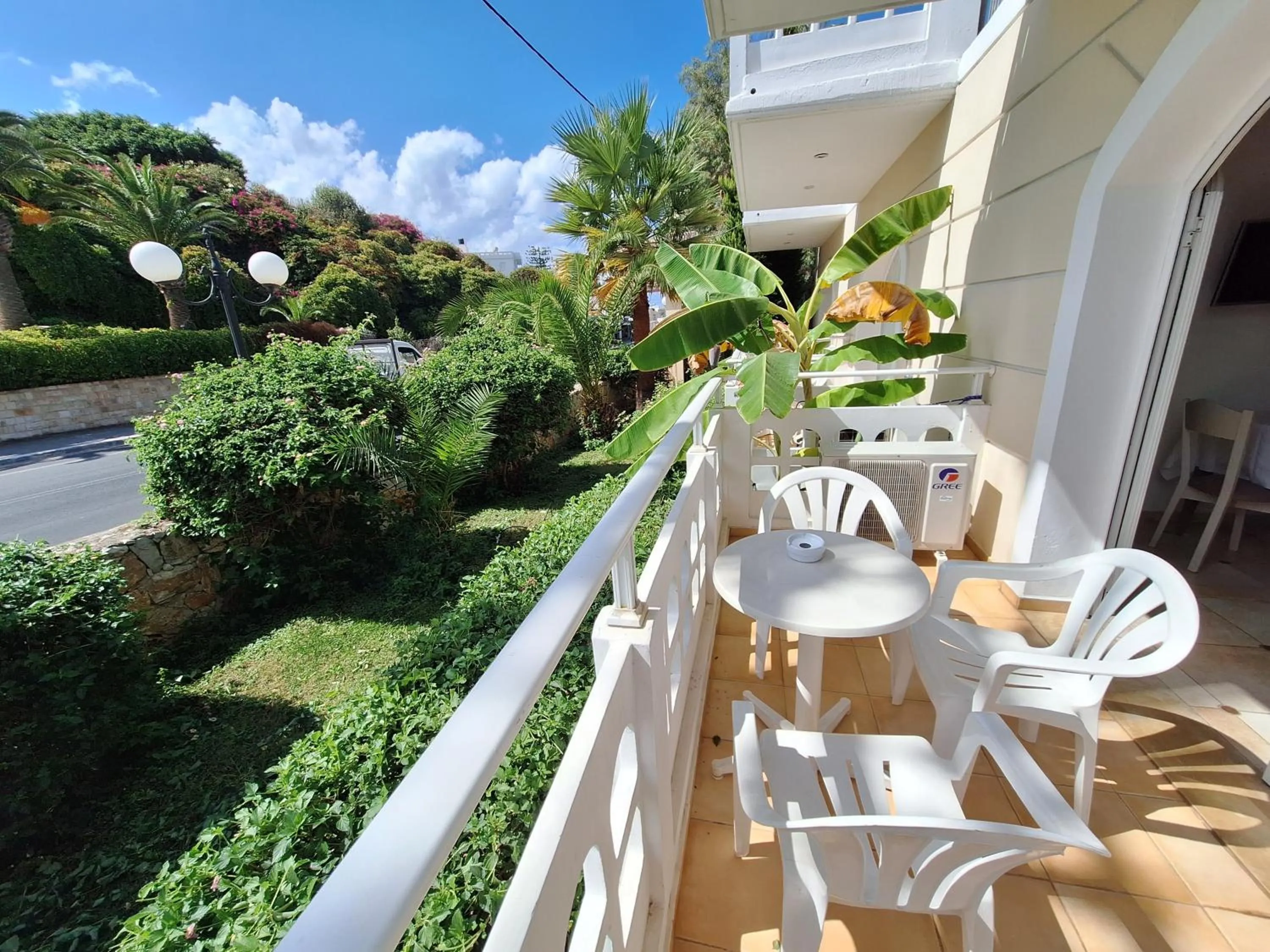 Seating area in Perla Beach