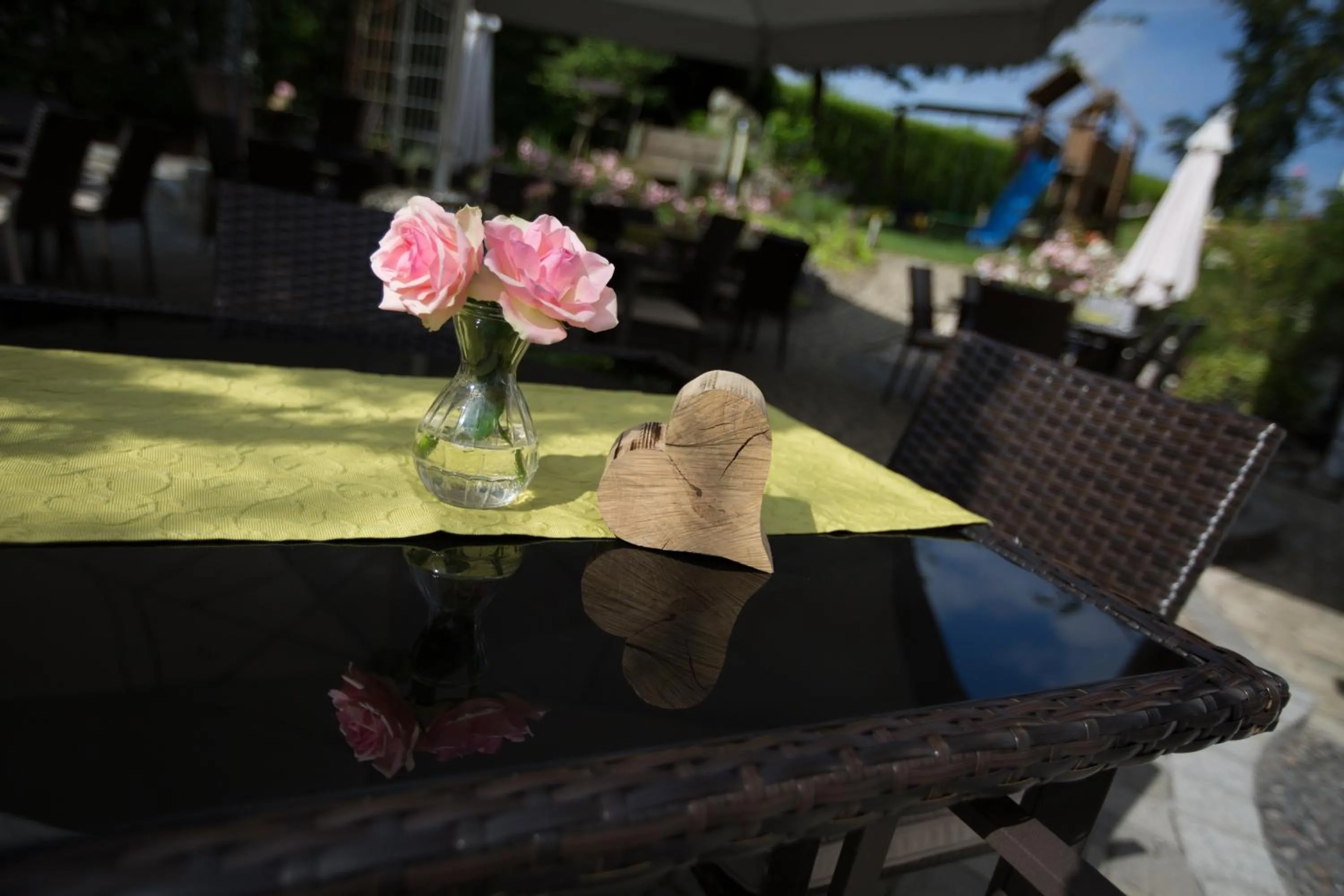 Garden in Hotel & Restaurant "Am Obstgarten"