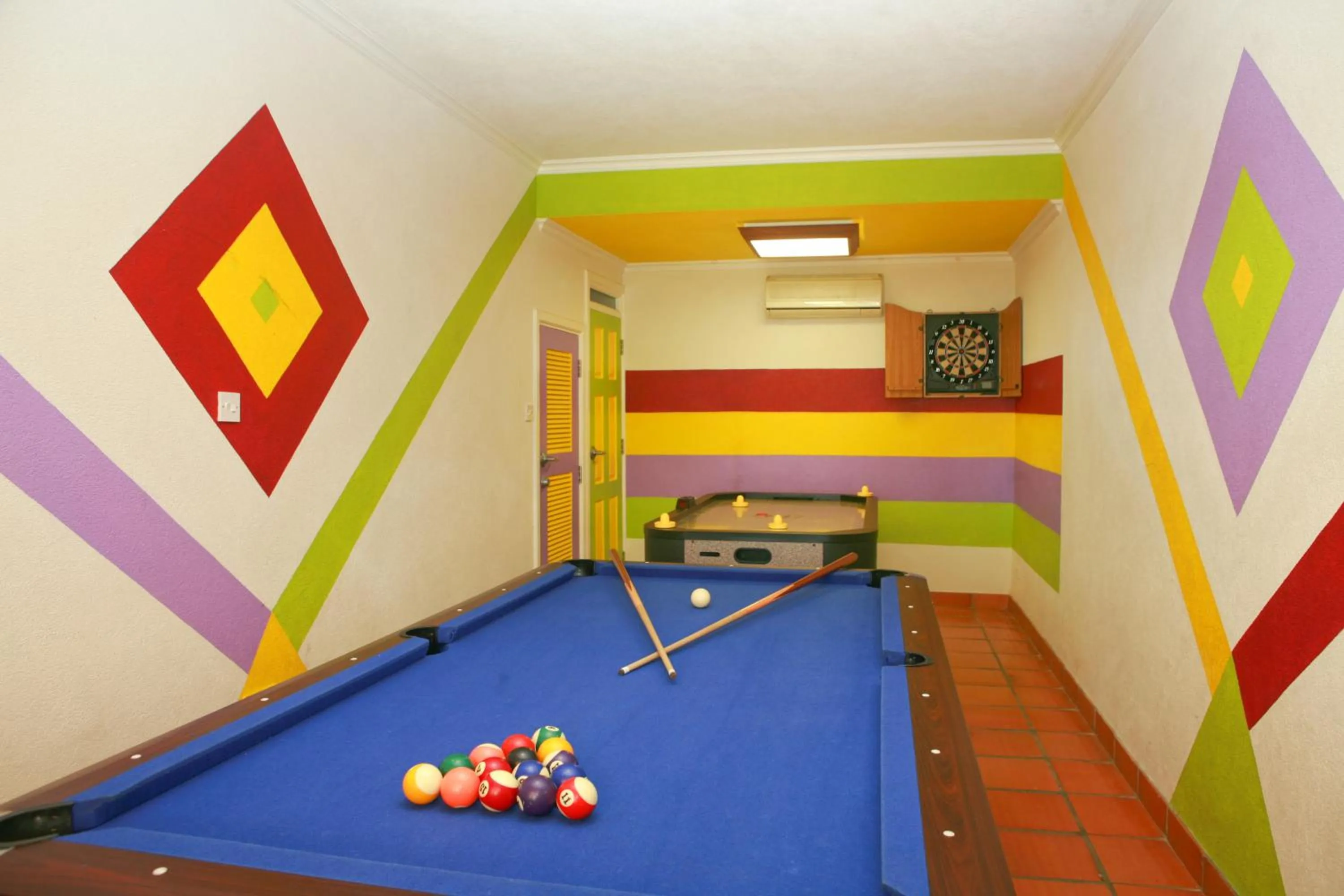 Game Room in Blue Orchids Beach Hotel