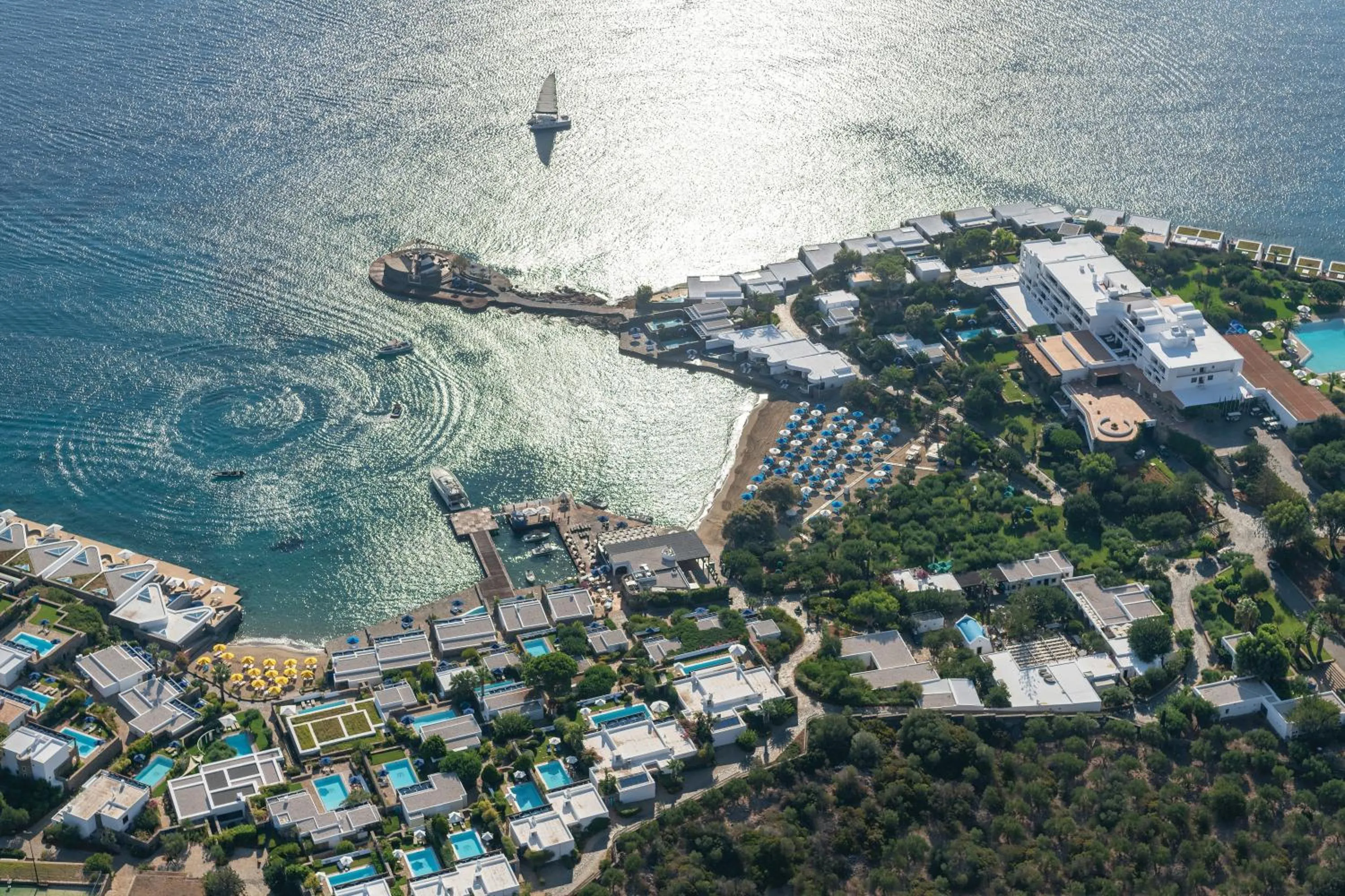 Bird's eye view in Elounda Beach Hotel & Villas, a Member of the Leading Hotels of the World