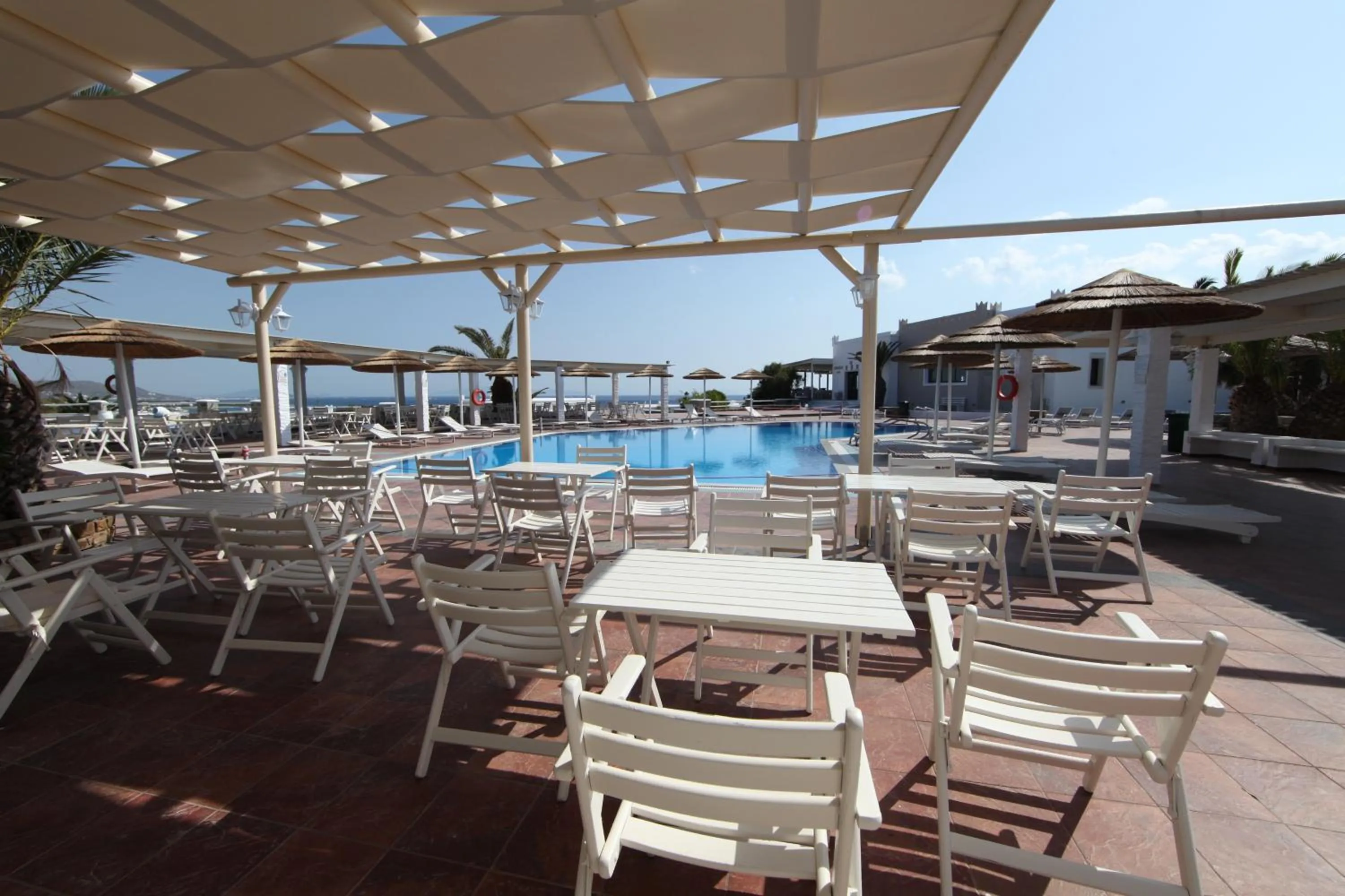 Patio in Kavuras Village Hotel & Suites