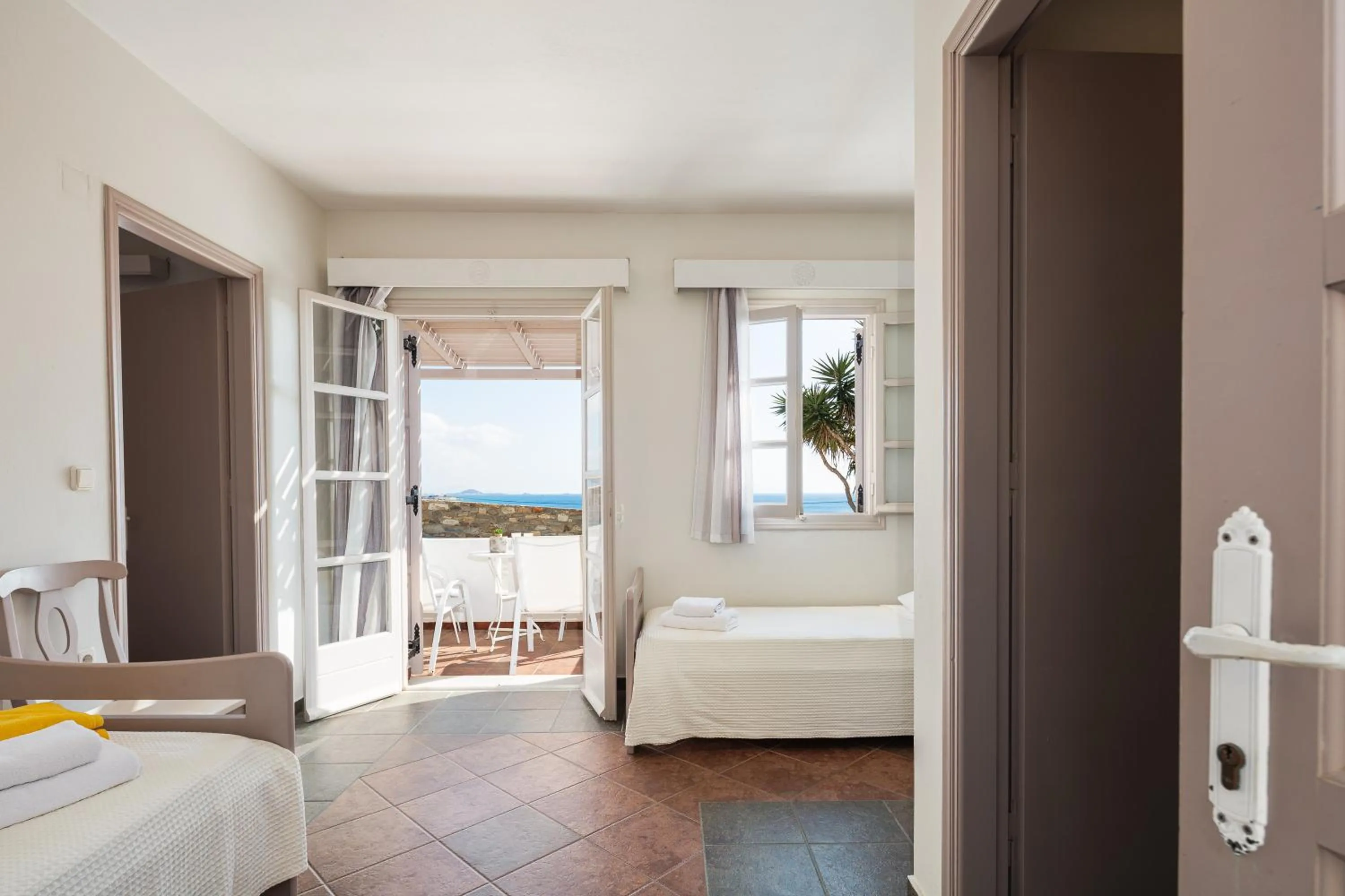 View (from property/room), Bed in Kavuras Village Hotel & Suites