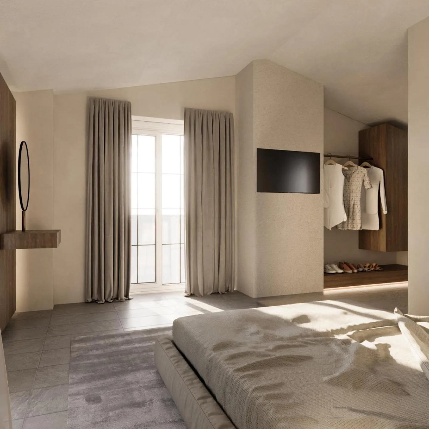 Bed in Zante Pantheon Hotel