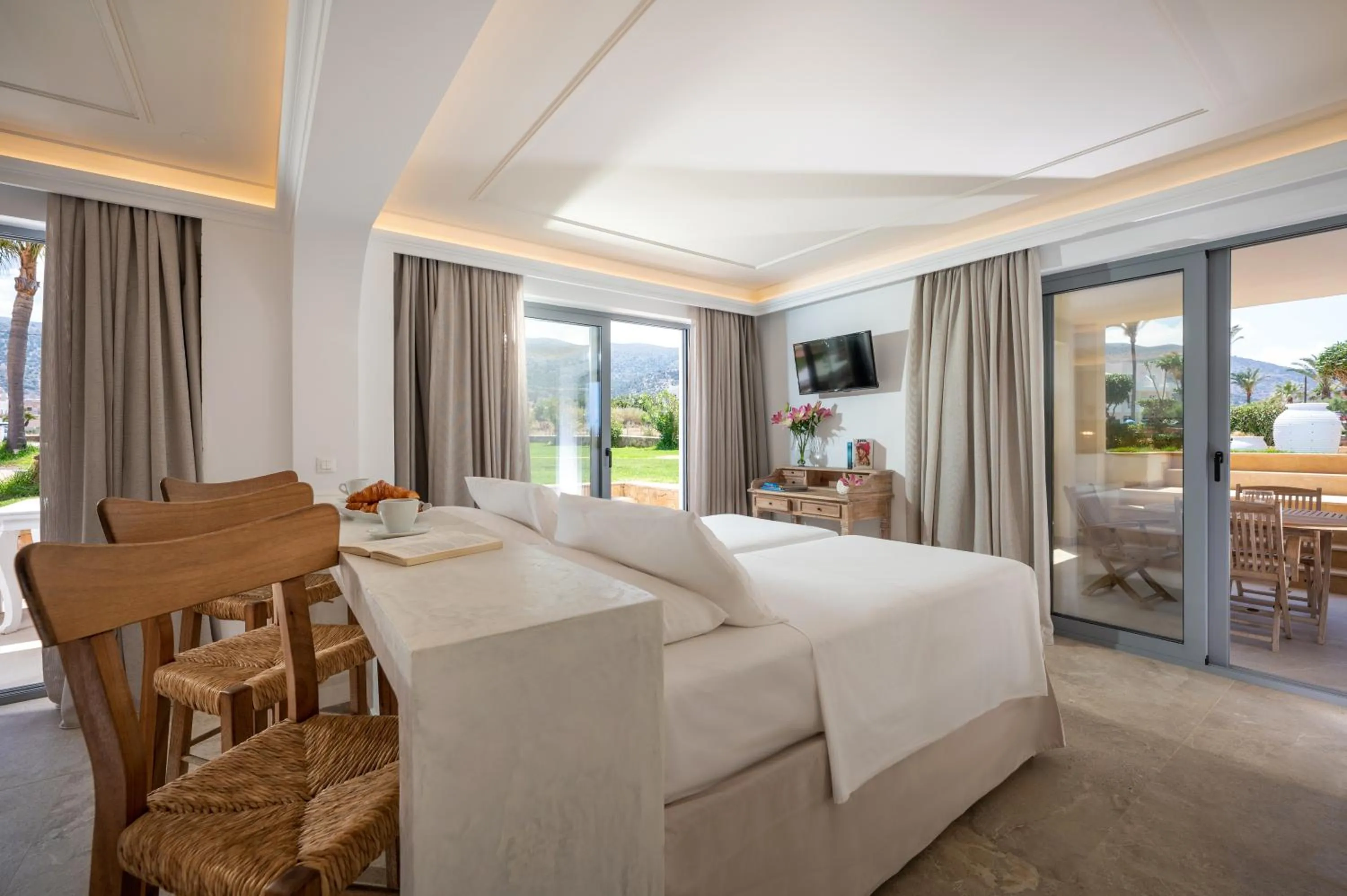 Bed in Parthenis Beach, Suites by the Sea