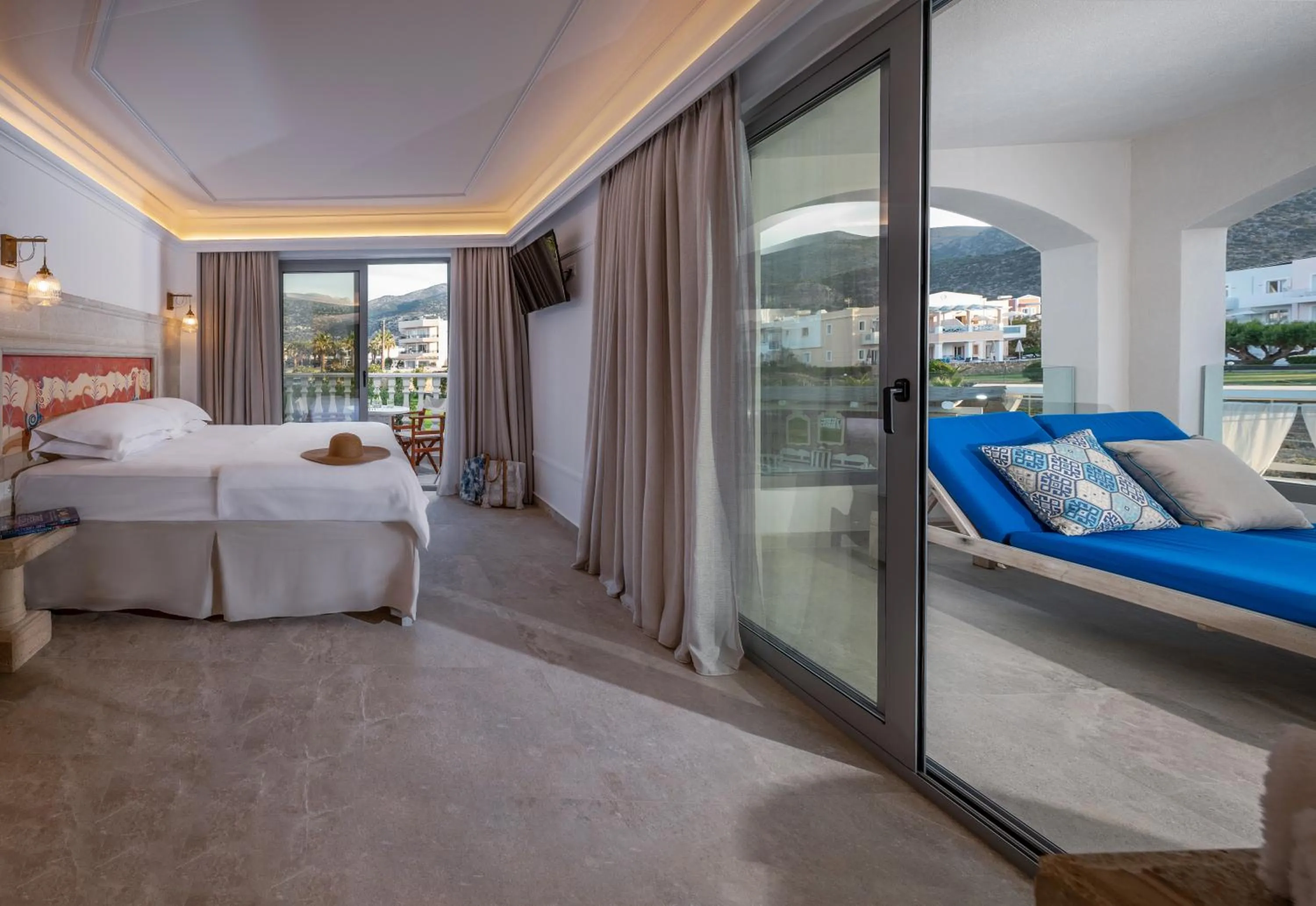 Bed in Parthenis Beach, Suites by the Sea