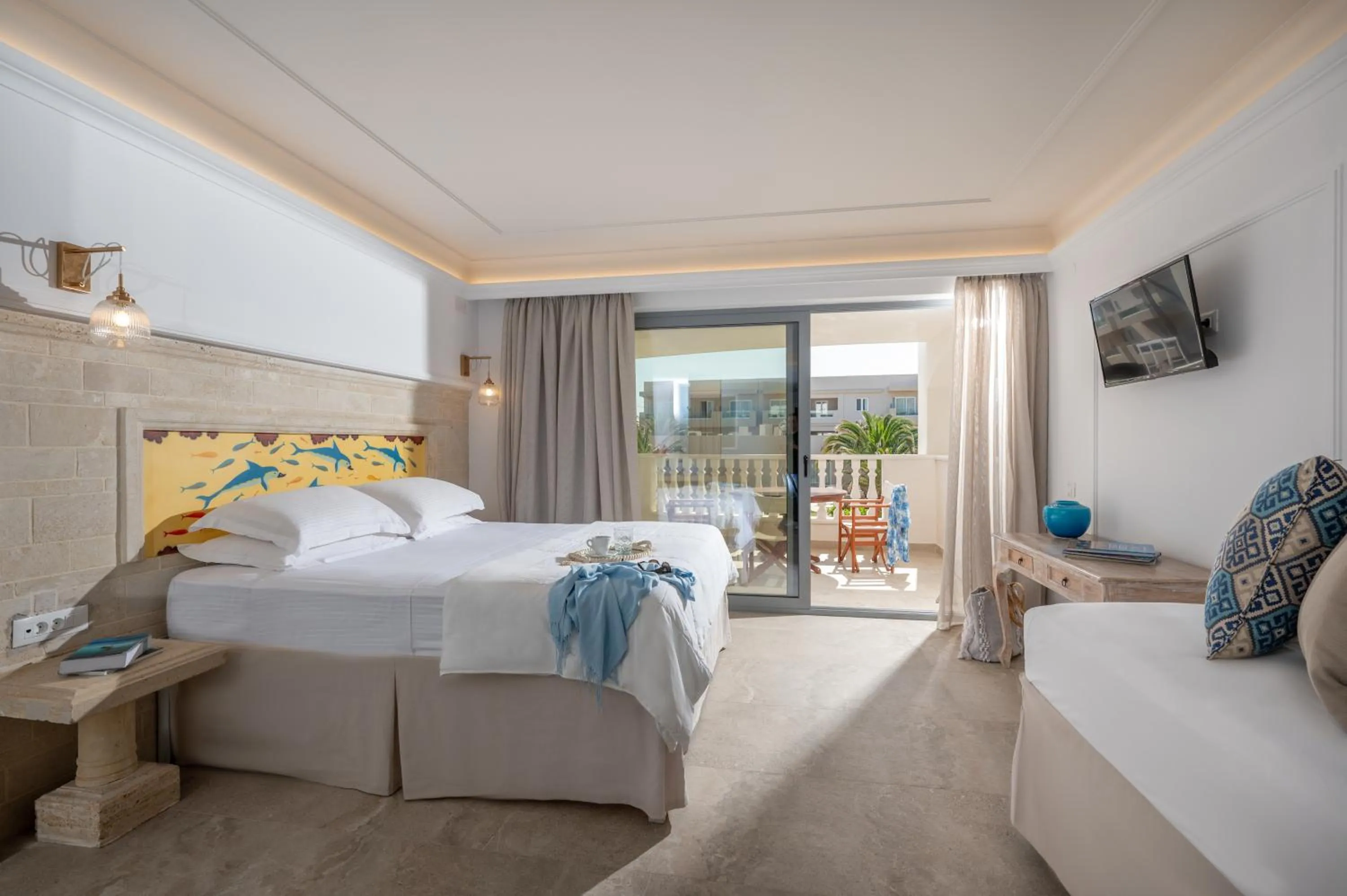 Bed in Parthenis Beach, Suites by the Sea