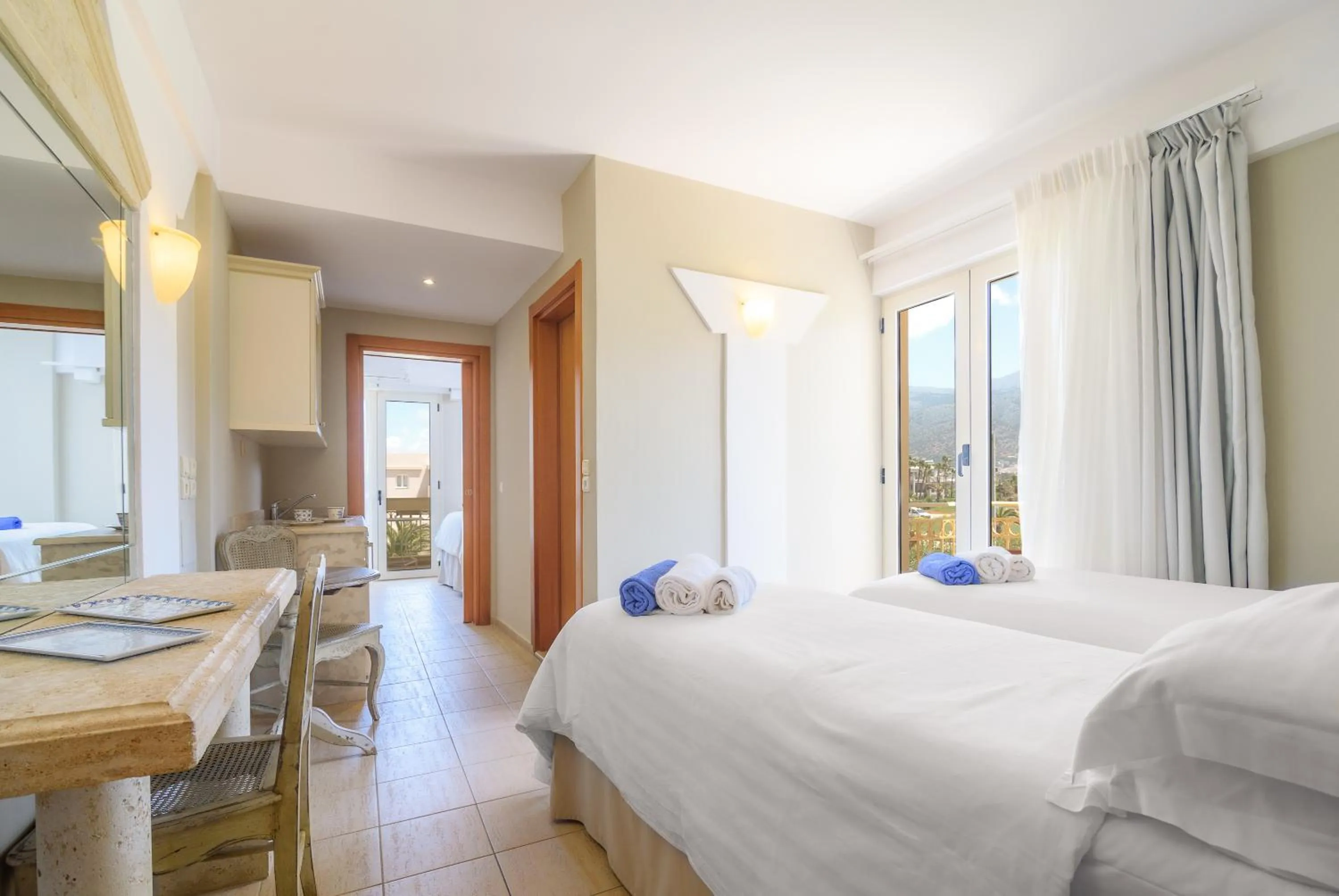 Bed in Parthenis Beach, Suites by the Sea