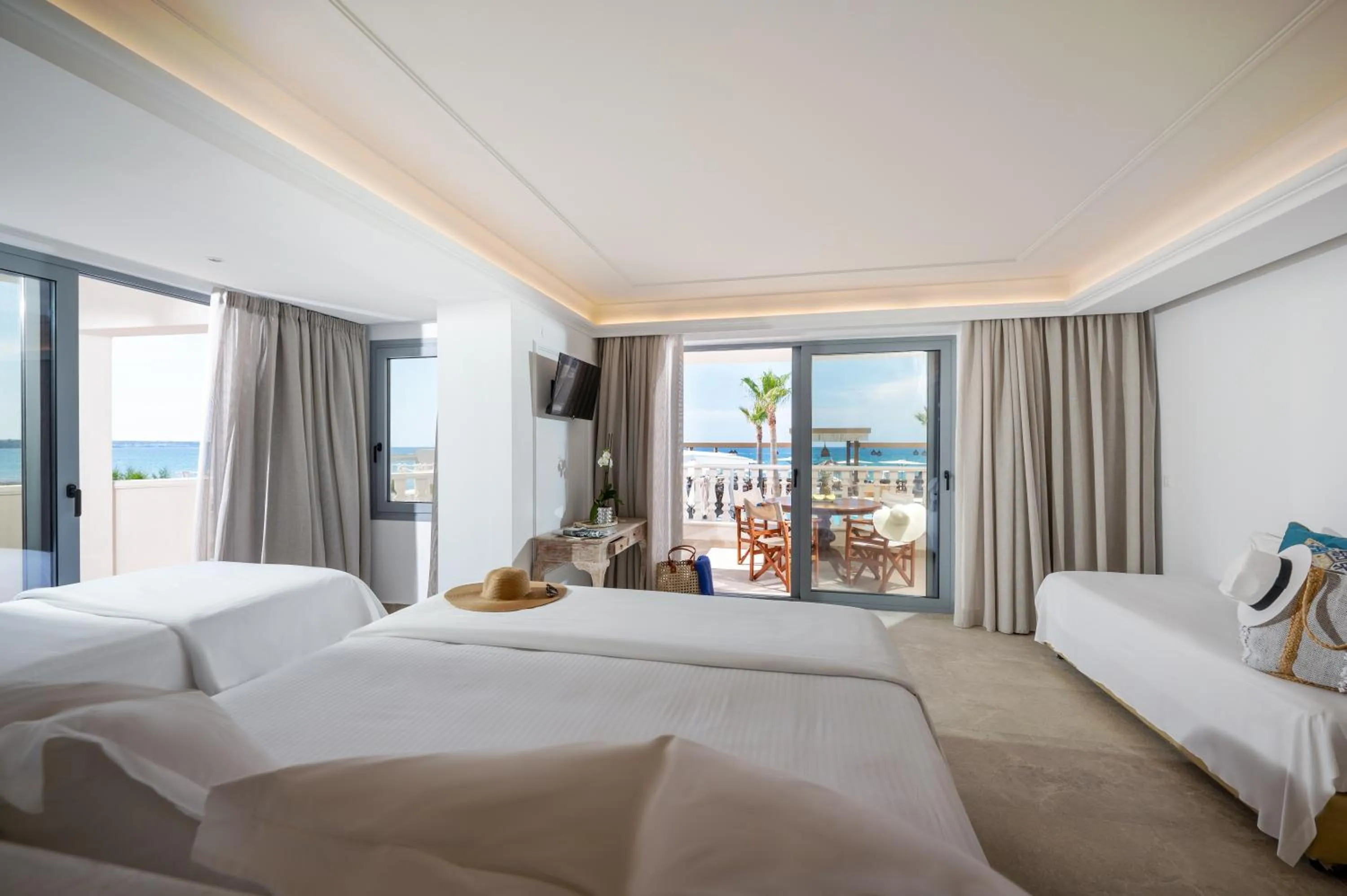 Bed in Parthenis Beach, Suites by the Sea