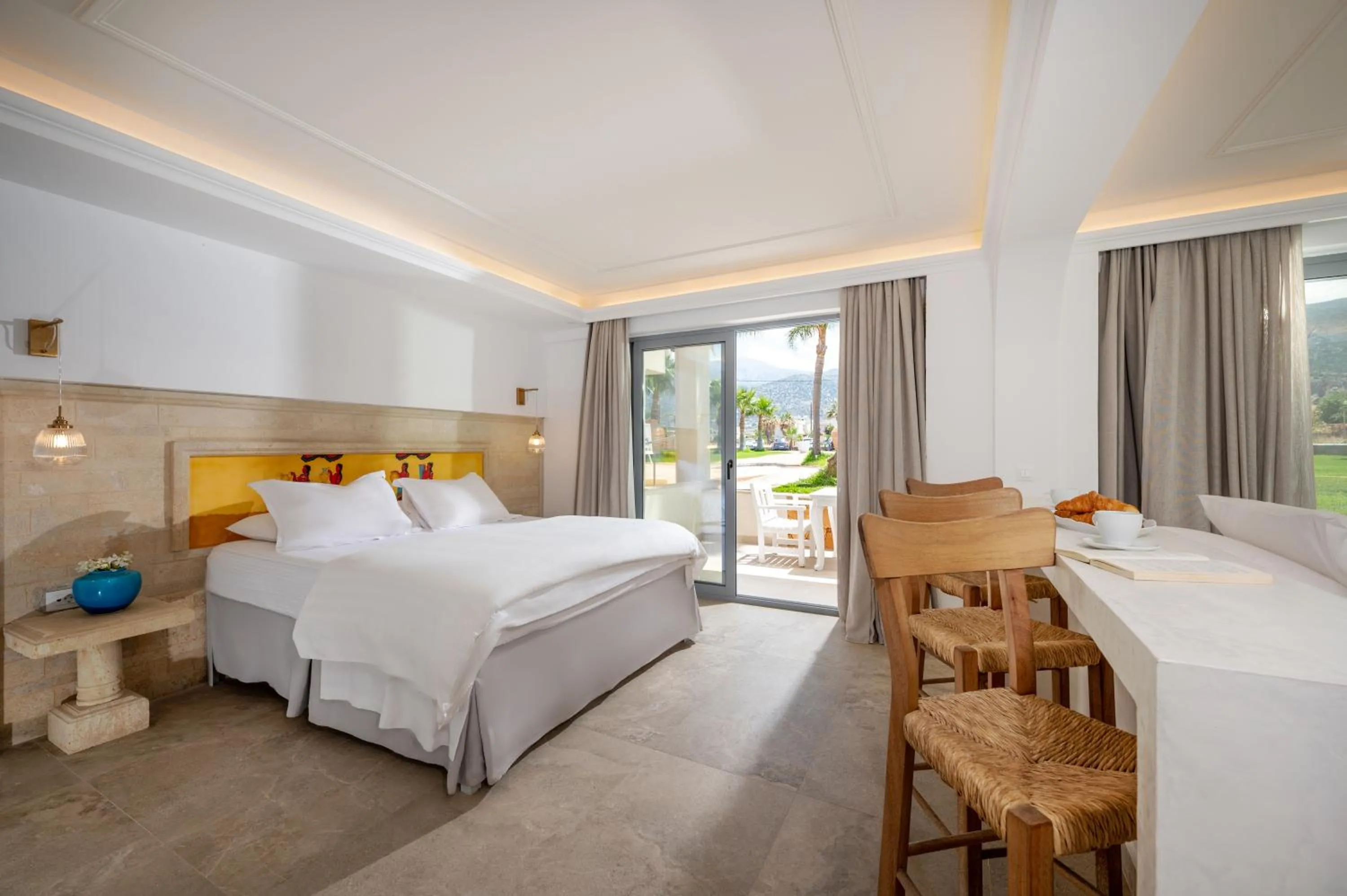 Bed in Parthenis Beach, Suites by the Sea