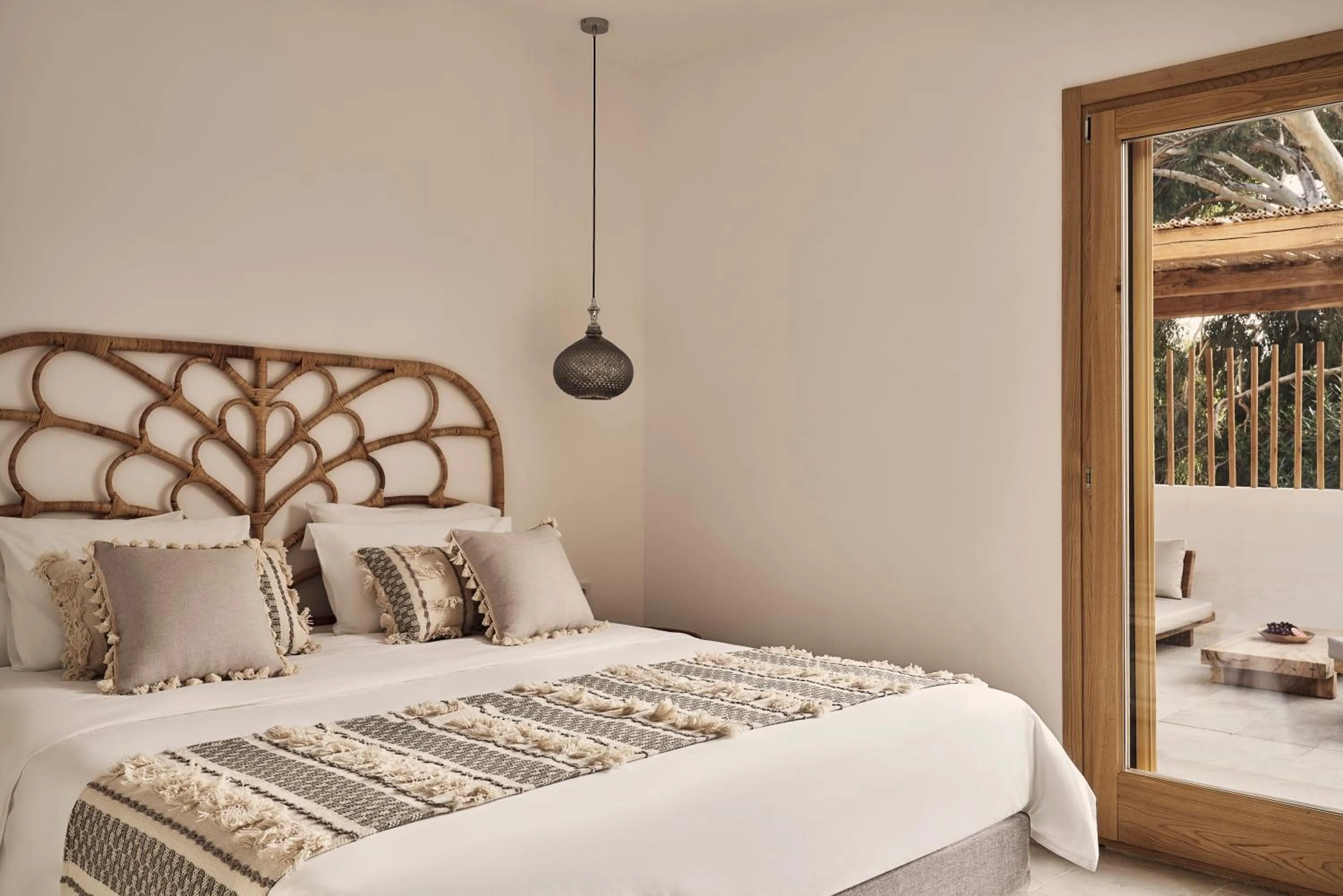 Bedroom, Bed in Dionysos Seaside Resort Ios