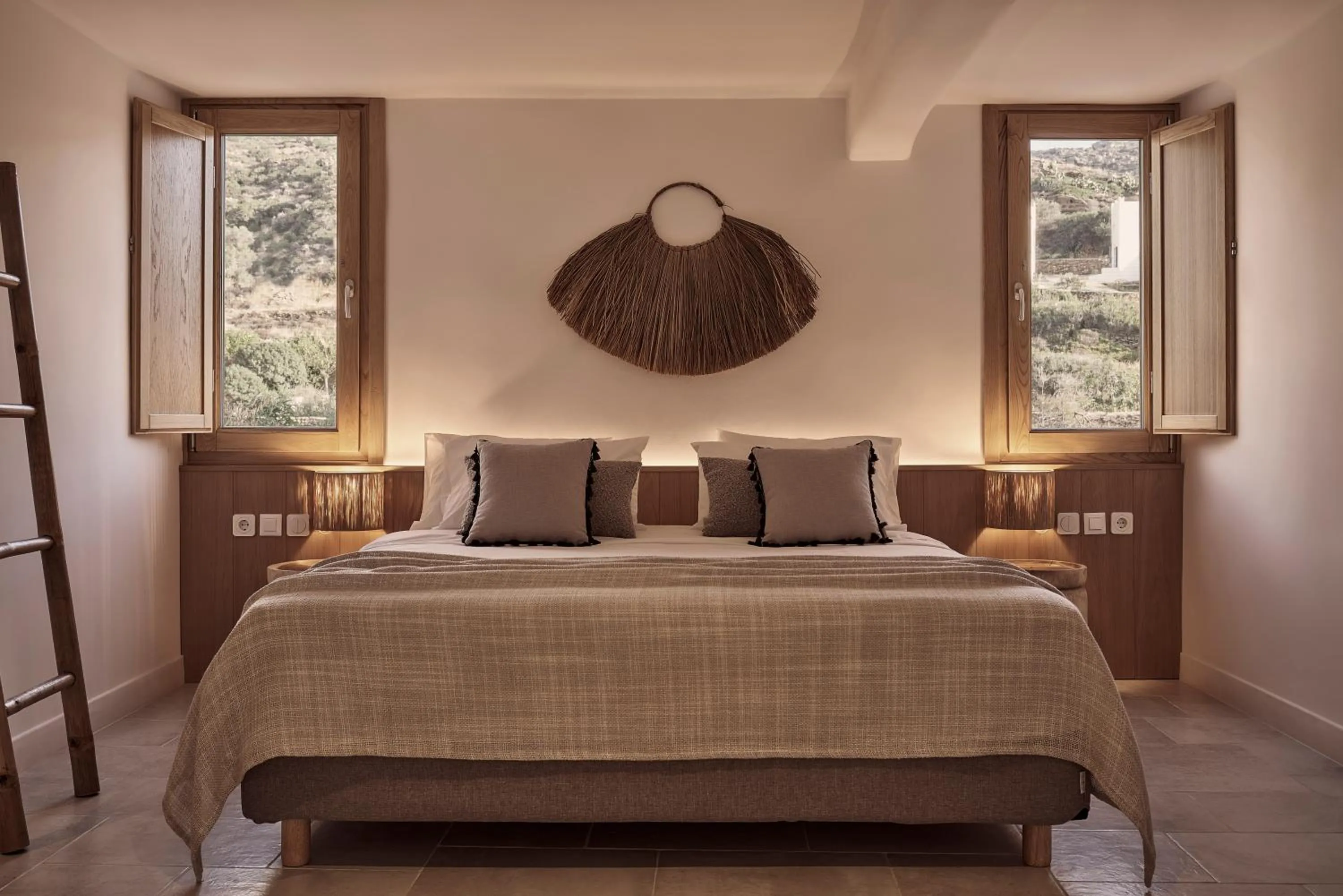 Bedroom, Bed in Dionysos Seaside Resort Ios