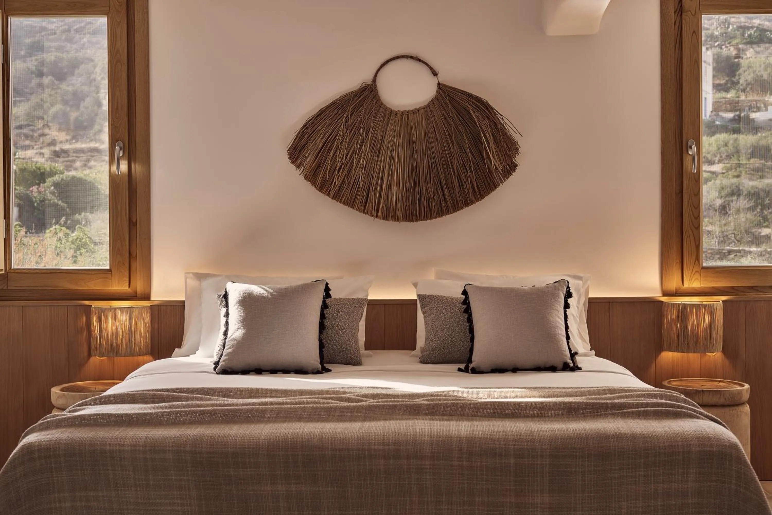 Bedroom, Bed in Dionysos Seaside Resort Ios