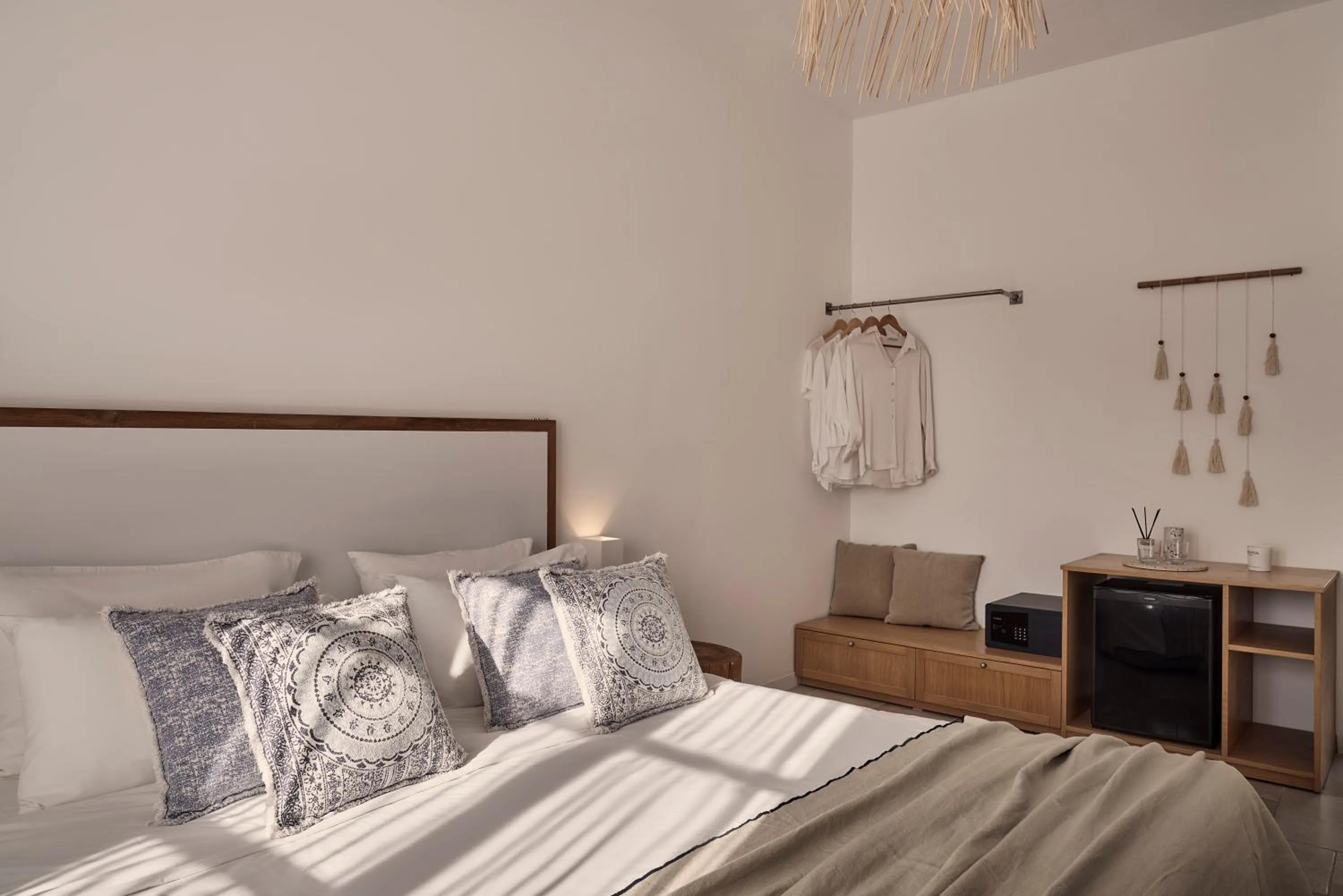 Bedroom, Bed in Dionysos Seaside Resort Ios