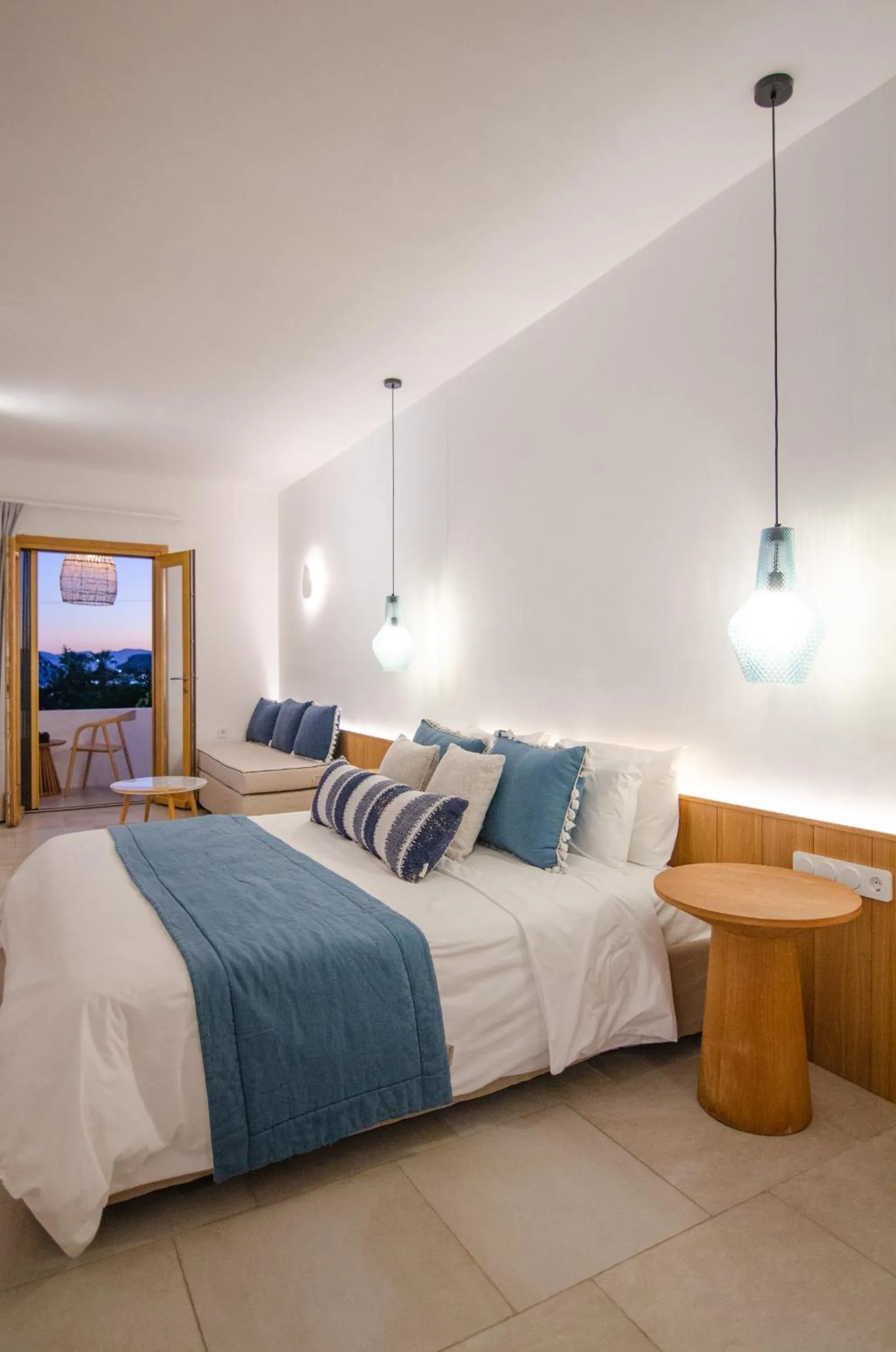 Bedroom, Bed in Dionysos Seaside Resort Ios