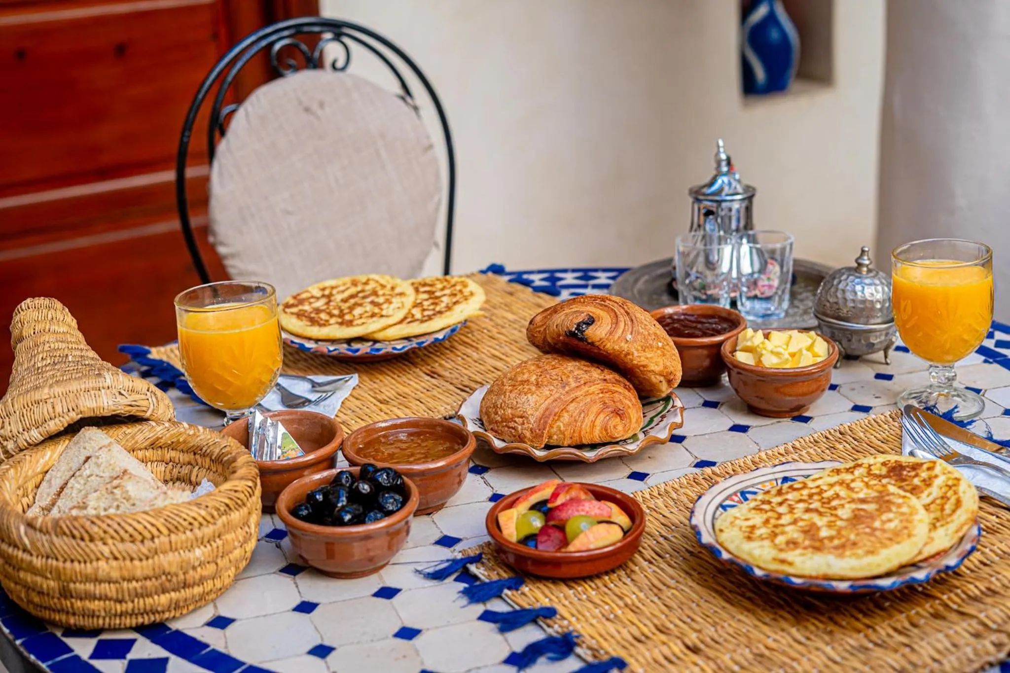 Breakfast in Riad Chams Marrakech