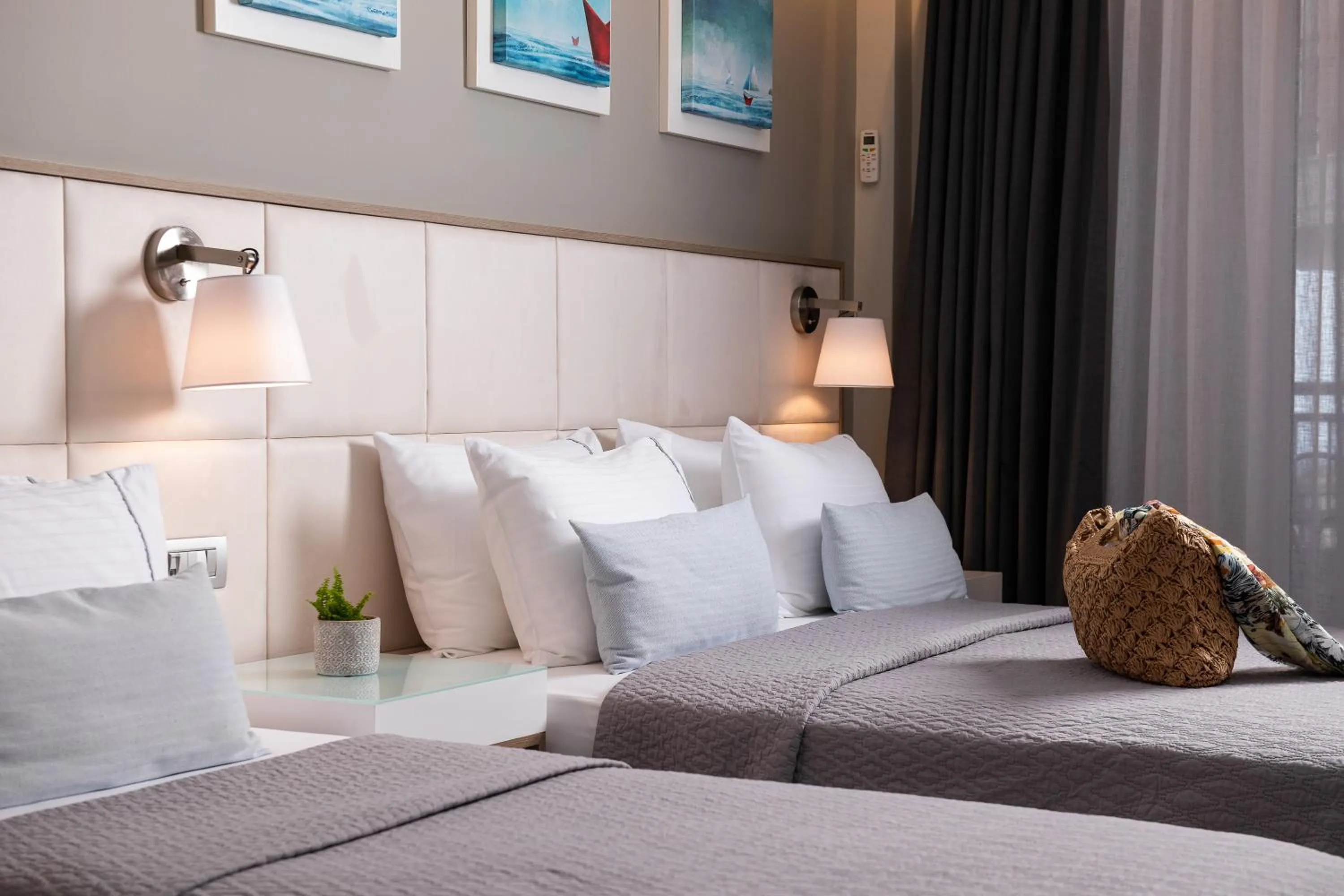 Photo of the whole room, Bed in Olympic Star Beach Hotel