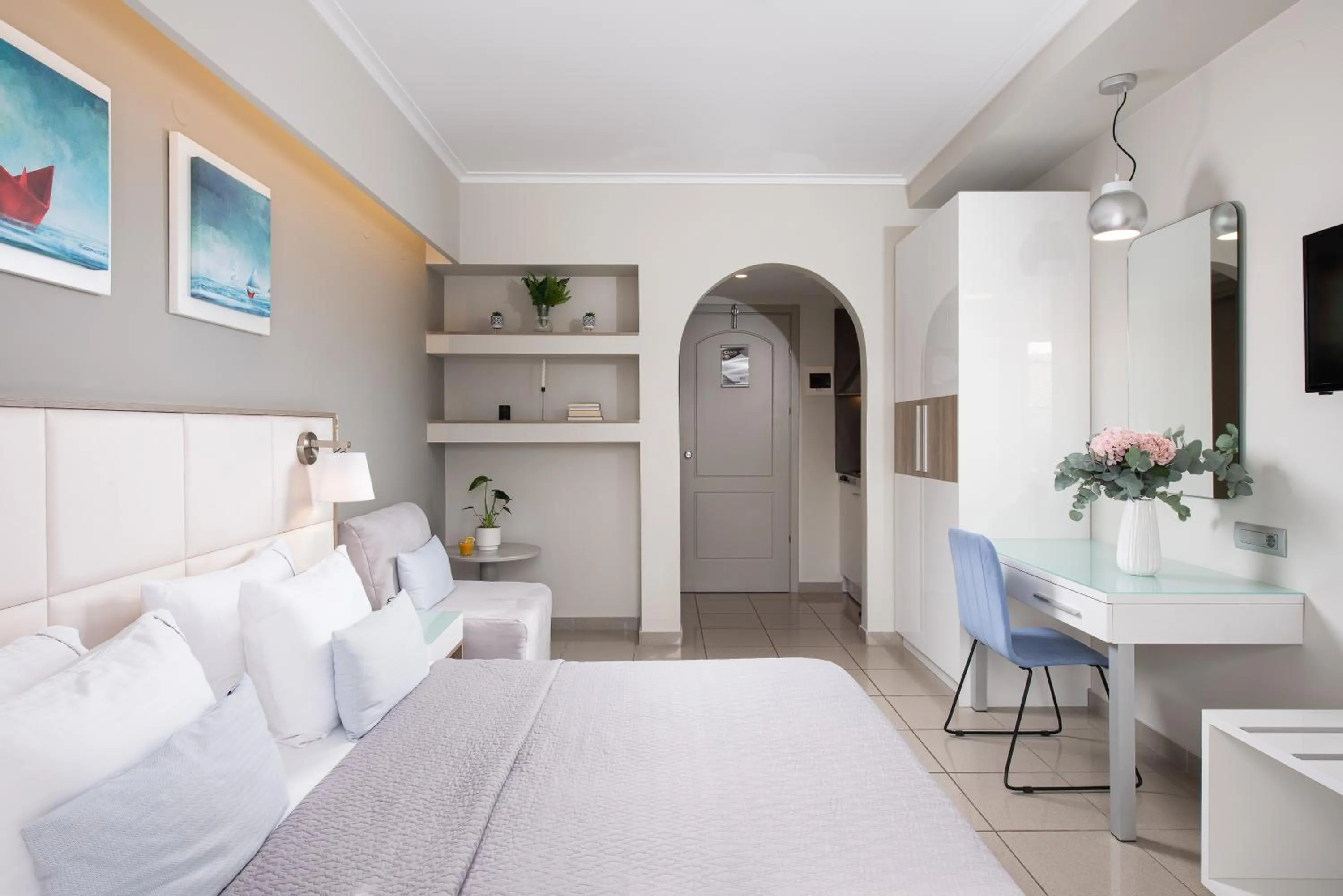 Bed in Olympic Star Beach Hotel