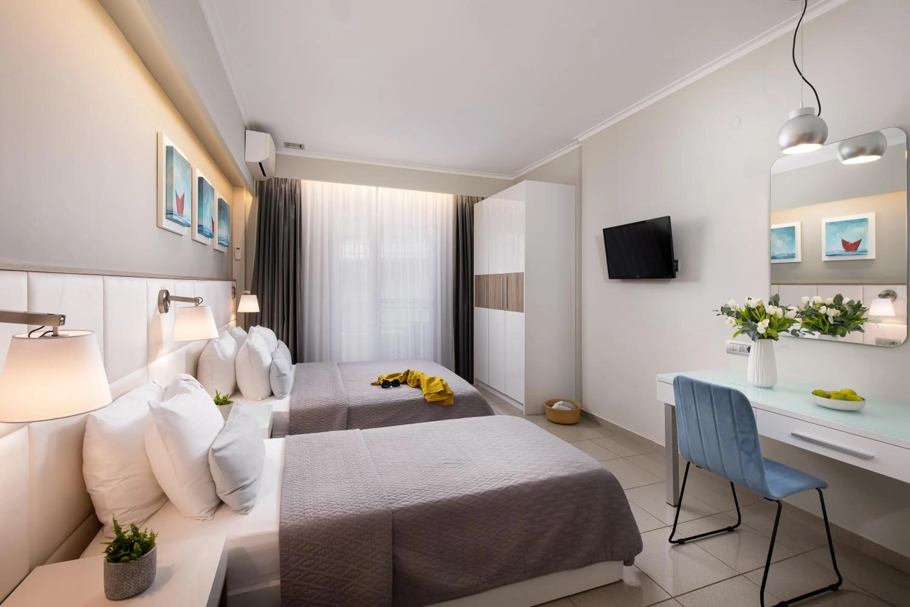 Bed in Olympic Star Beach Hotel