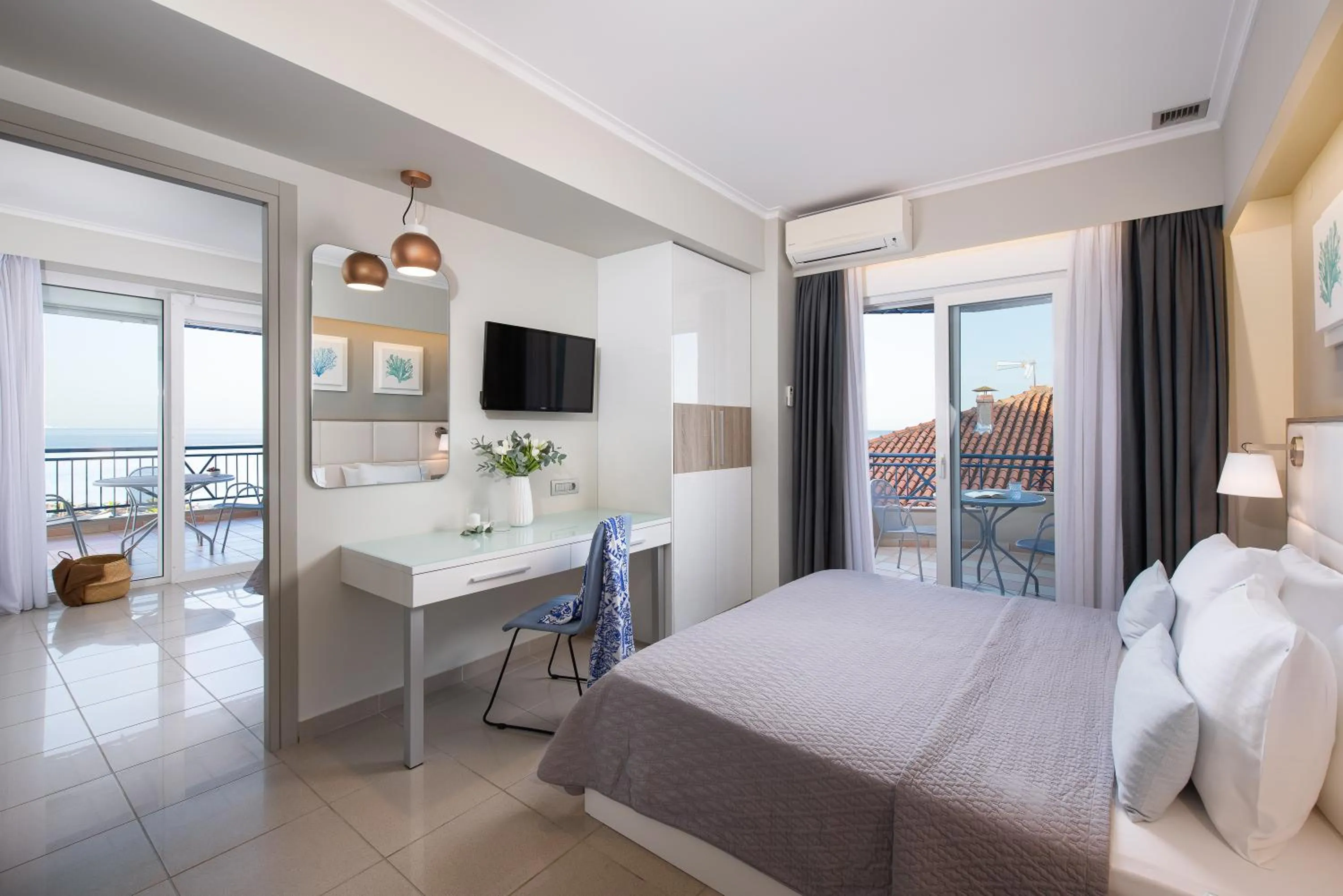 Bed in Olympic Star Beach Hotel