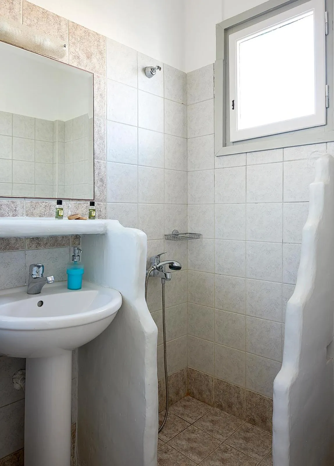 Bathroom in Milos Hotel