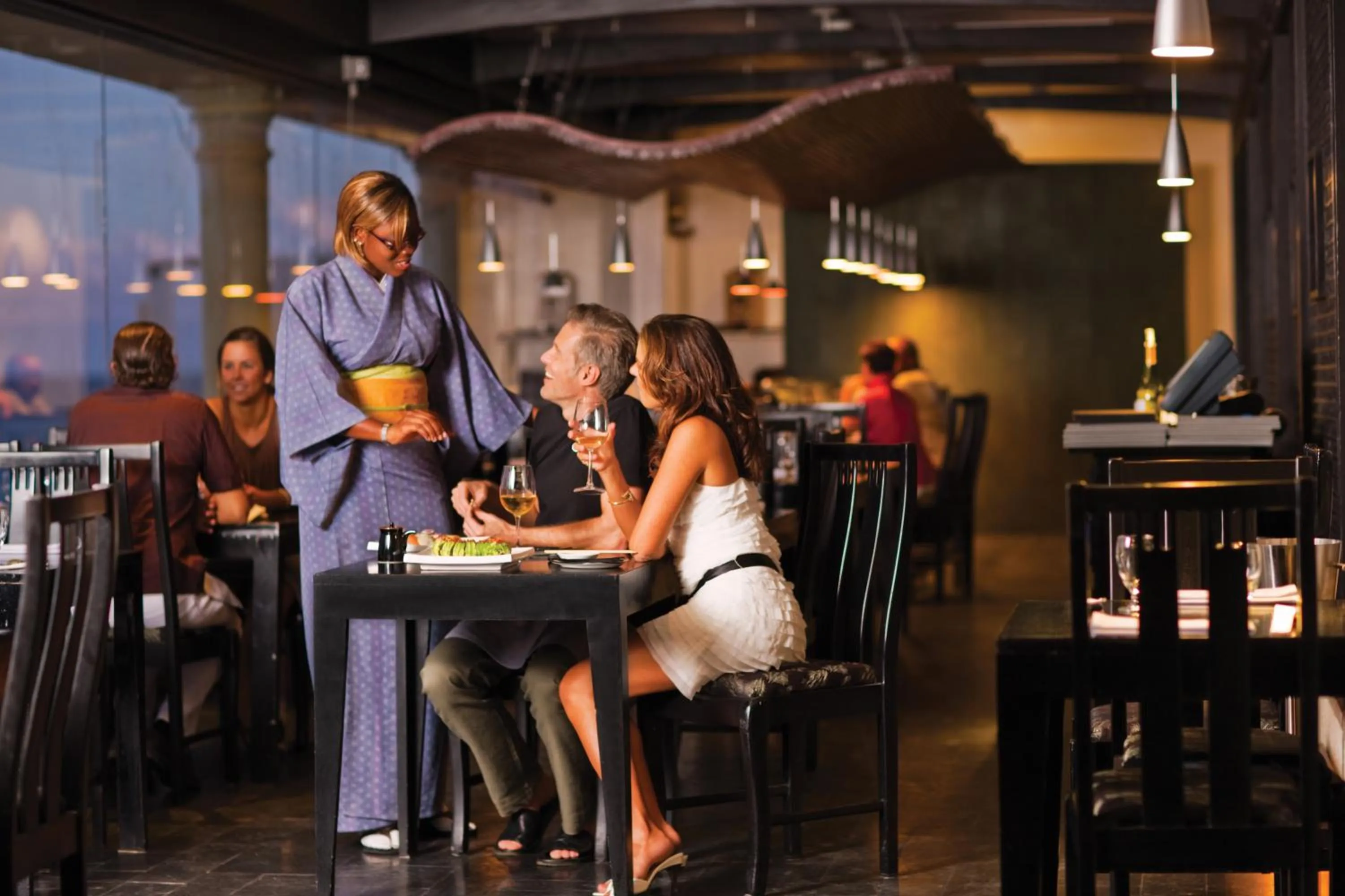 People in The Crane Resort