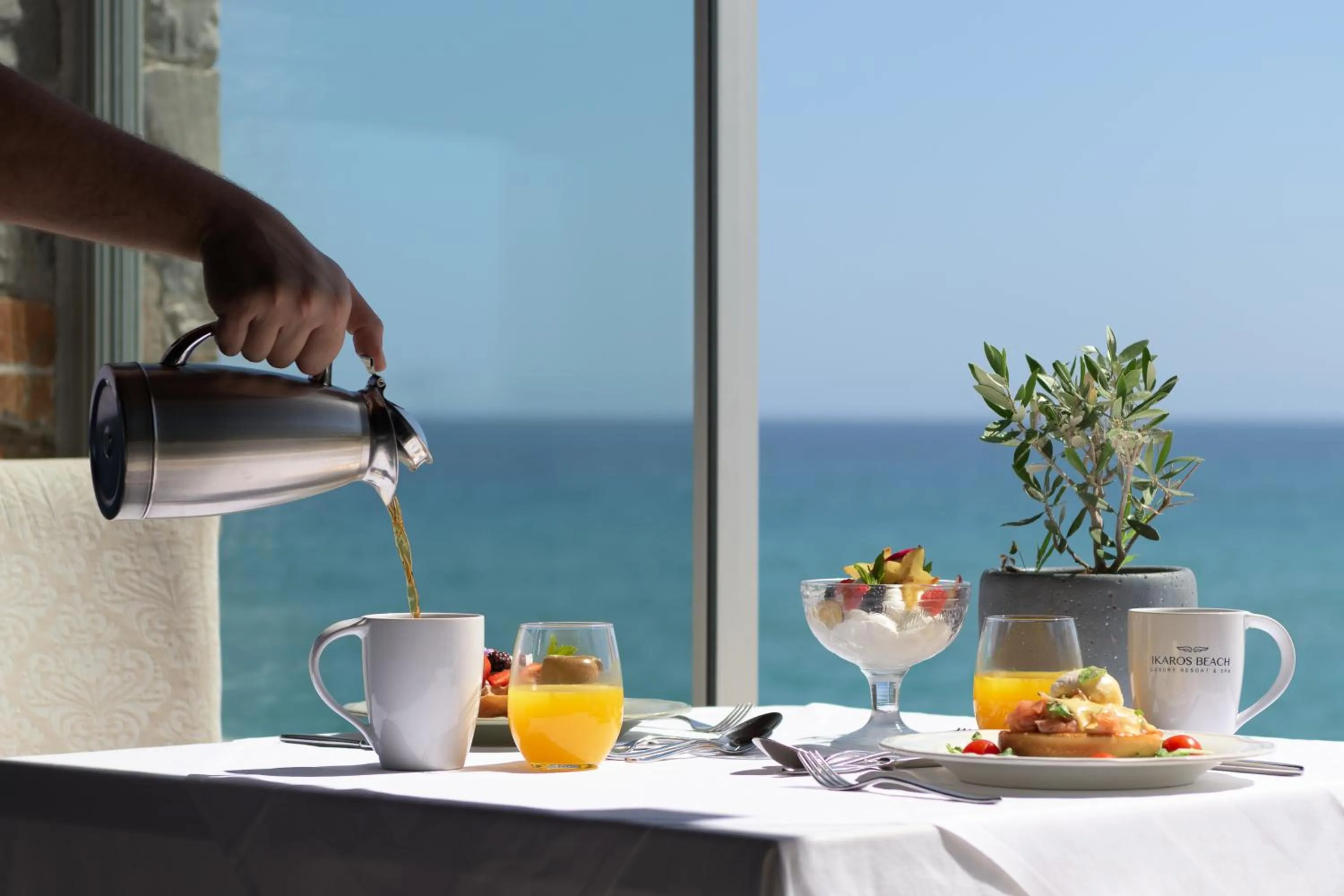 Breakfast in Ikaros Beach, Luxury Resort & Spa - Adults Only