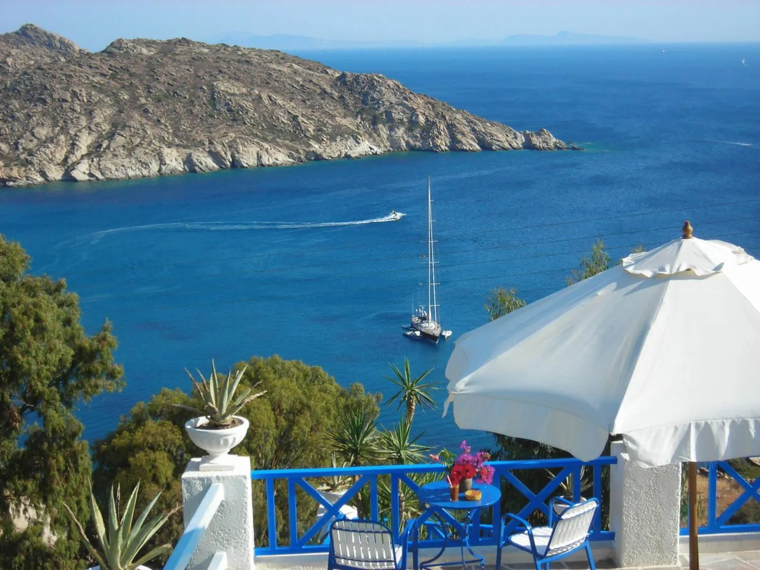 View (from property/room) in Ios Pelagos