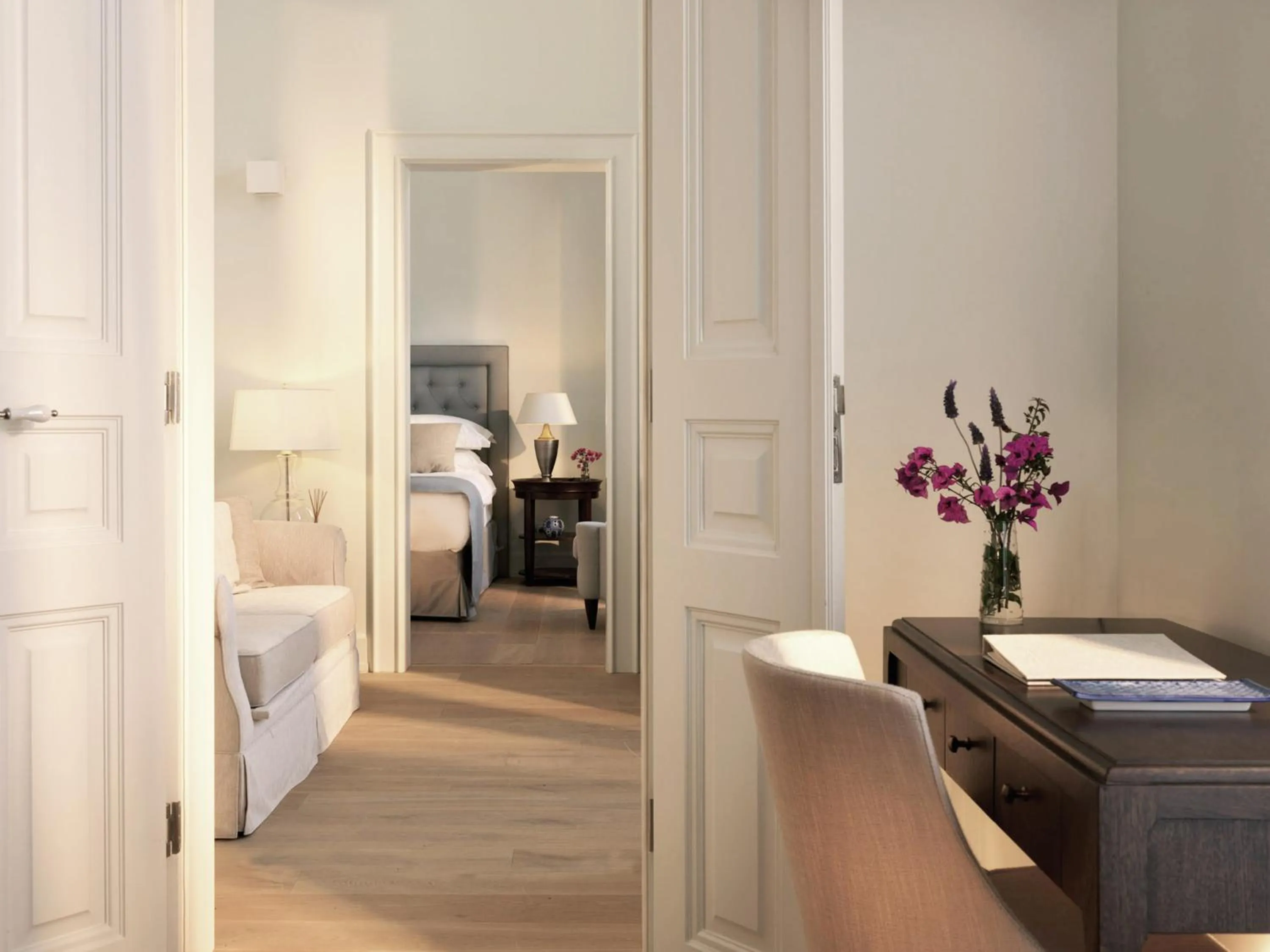 Decorative detail, Bed in Poseidonion Grand Hotel