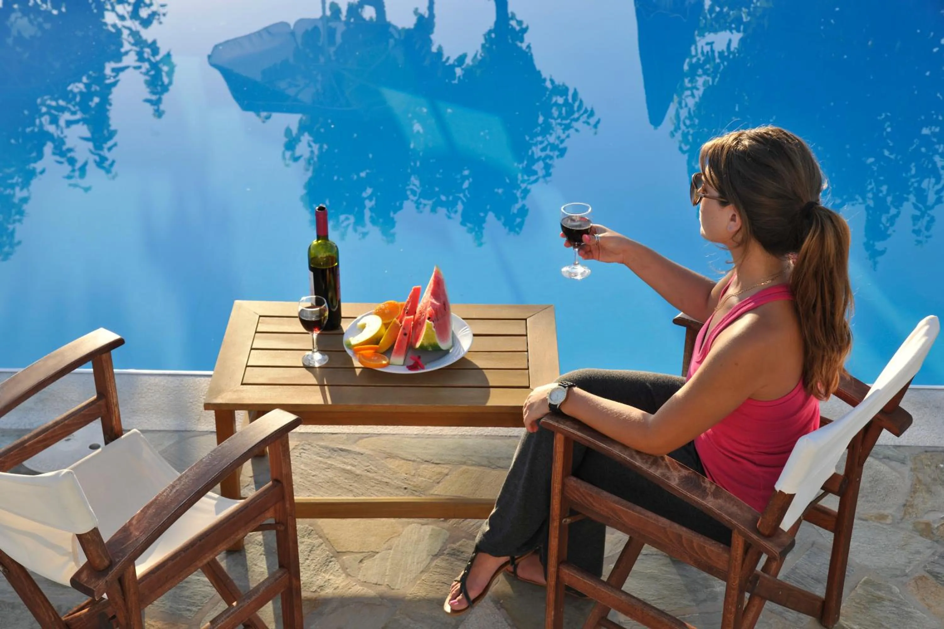 Guests in Fragoulis Village