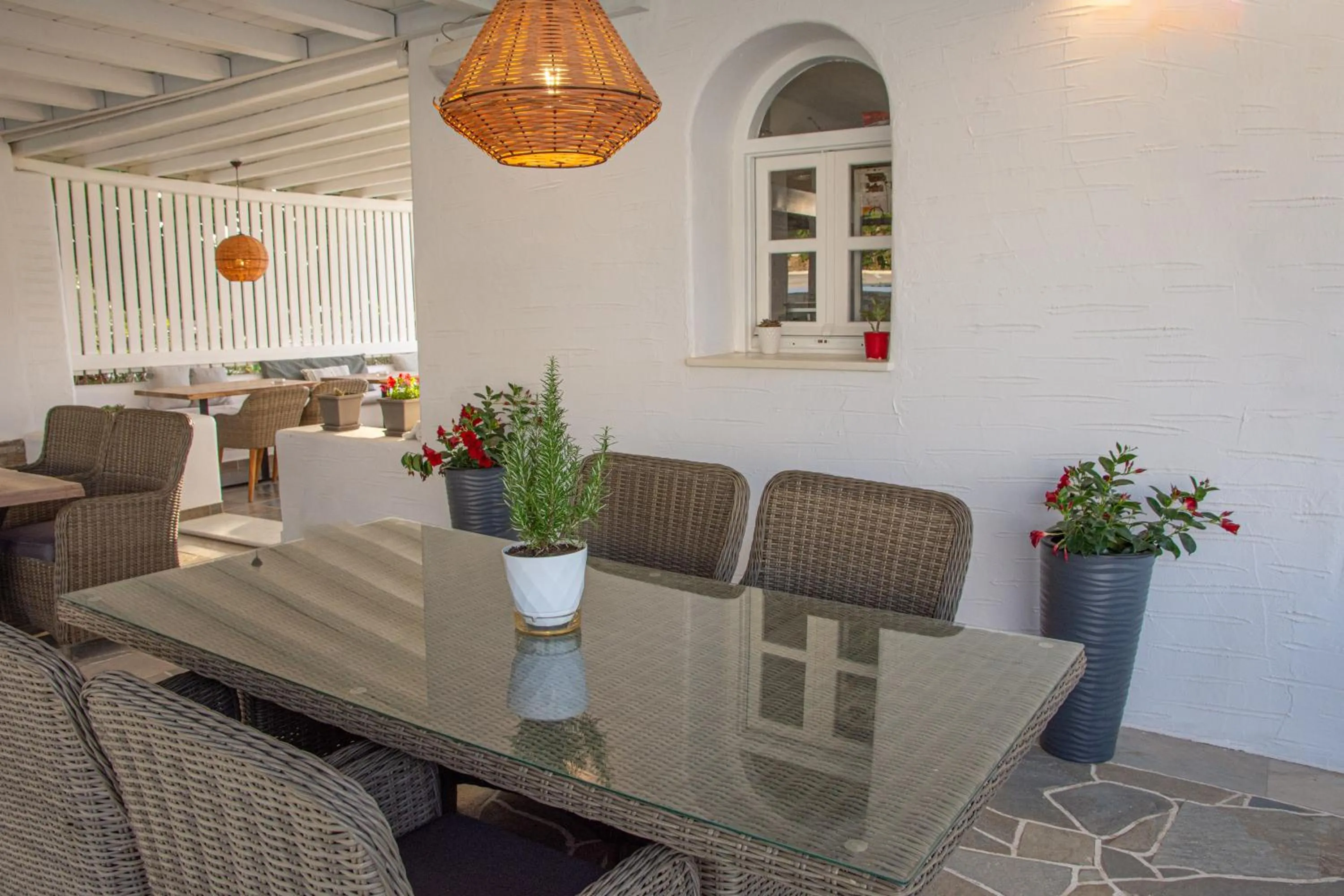 Seating area in Fragoulis Village