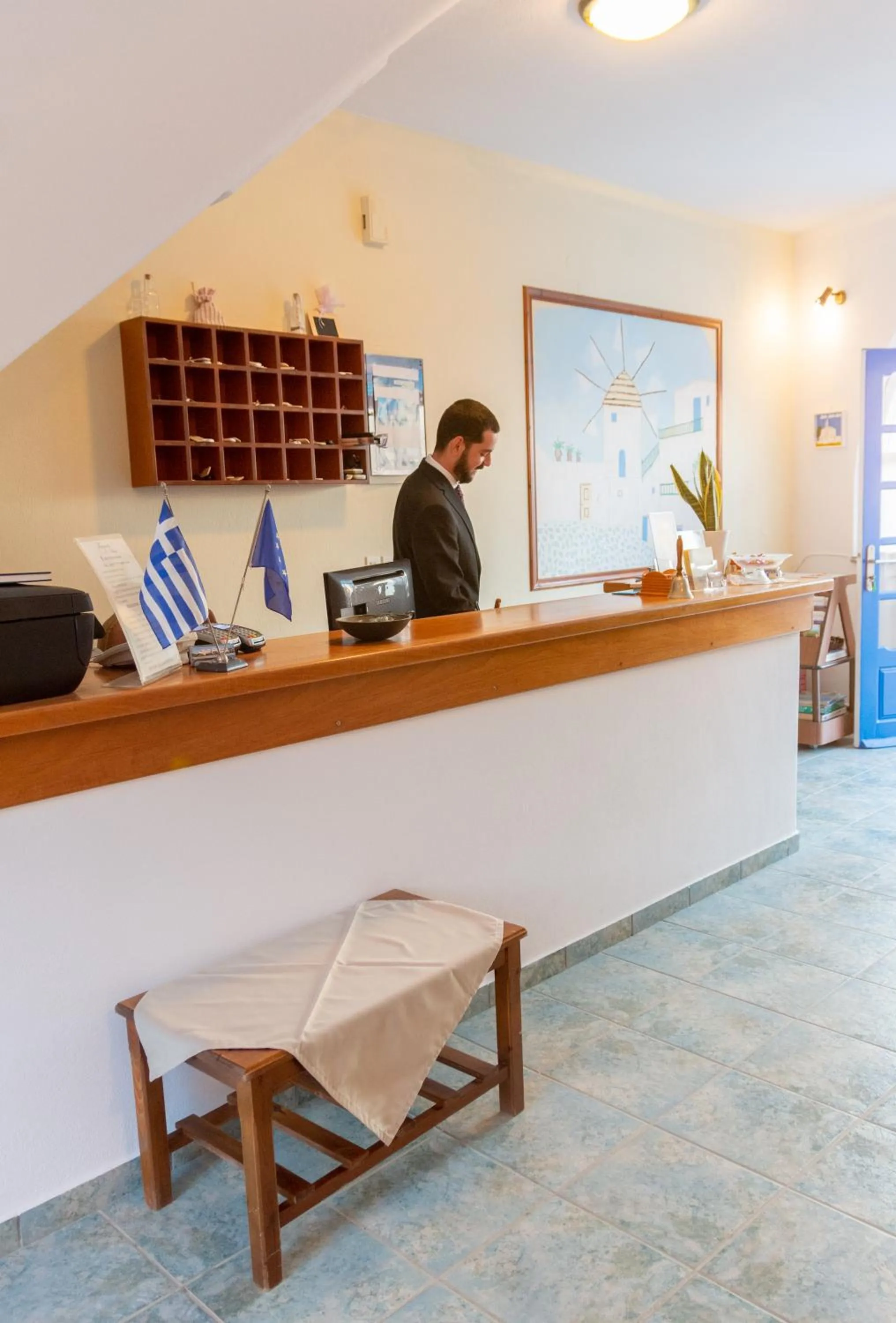 Staff in Fragoulis Village