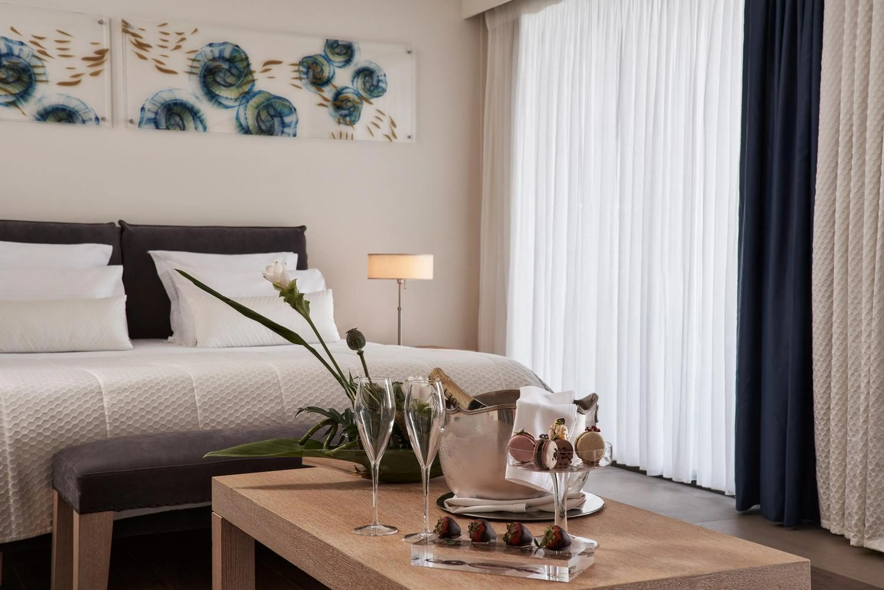 Bedroom, Bed in Aquagrand Artistic Luxury Beach Resort - Adults Only