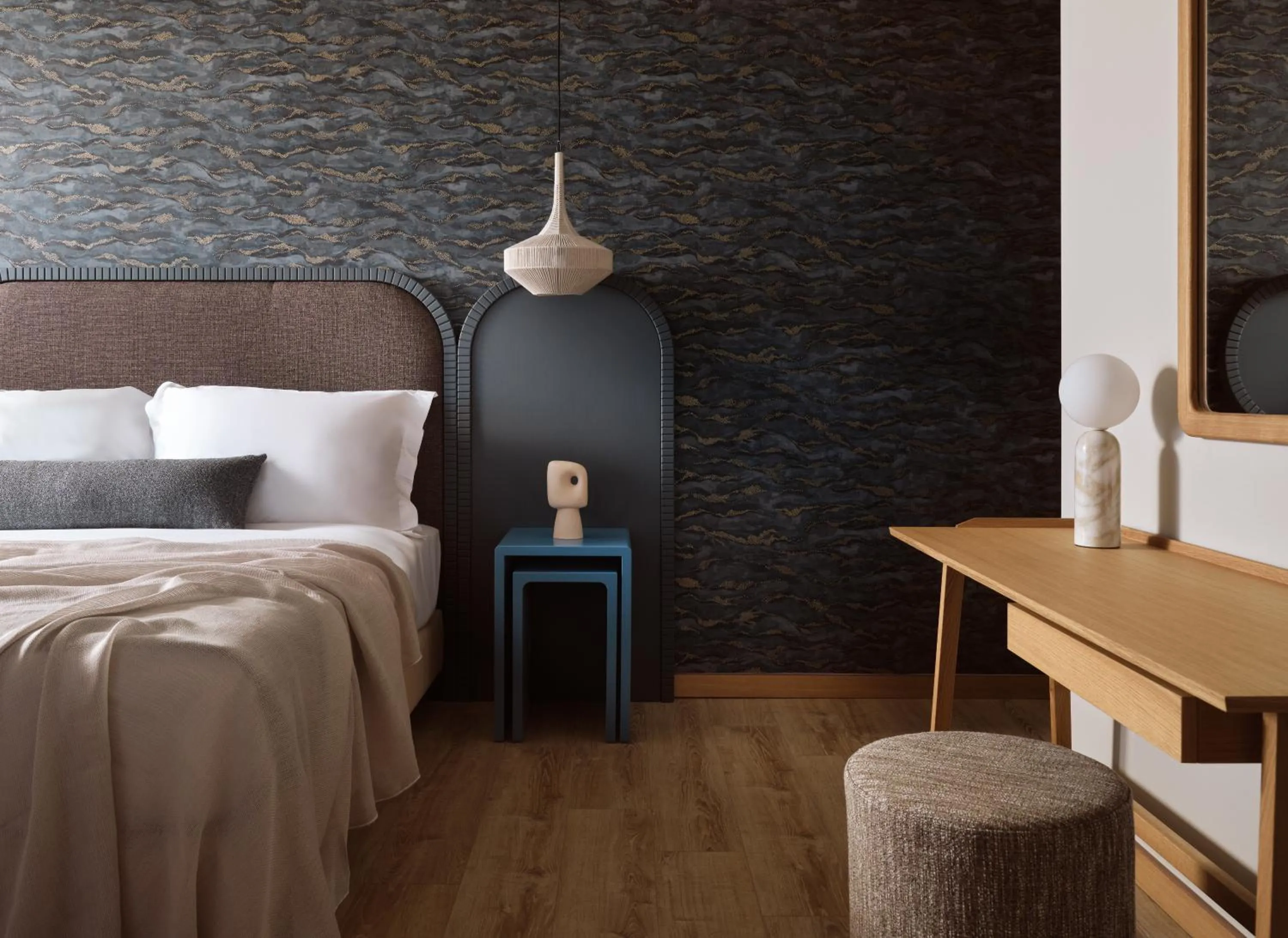 Bedroom, Bed in The Royal Blue a Luxury Beach Resort