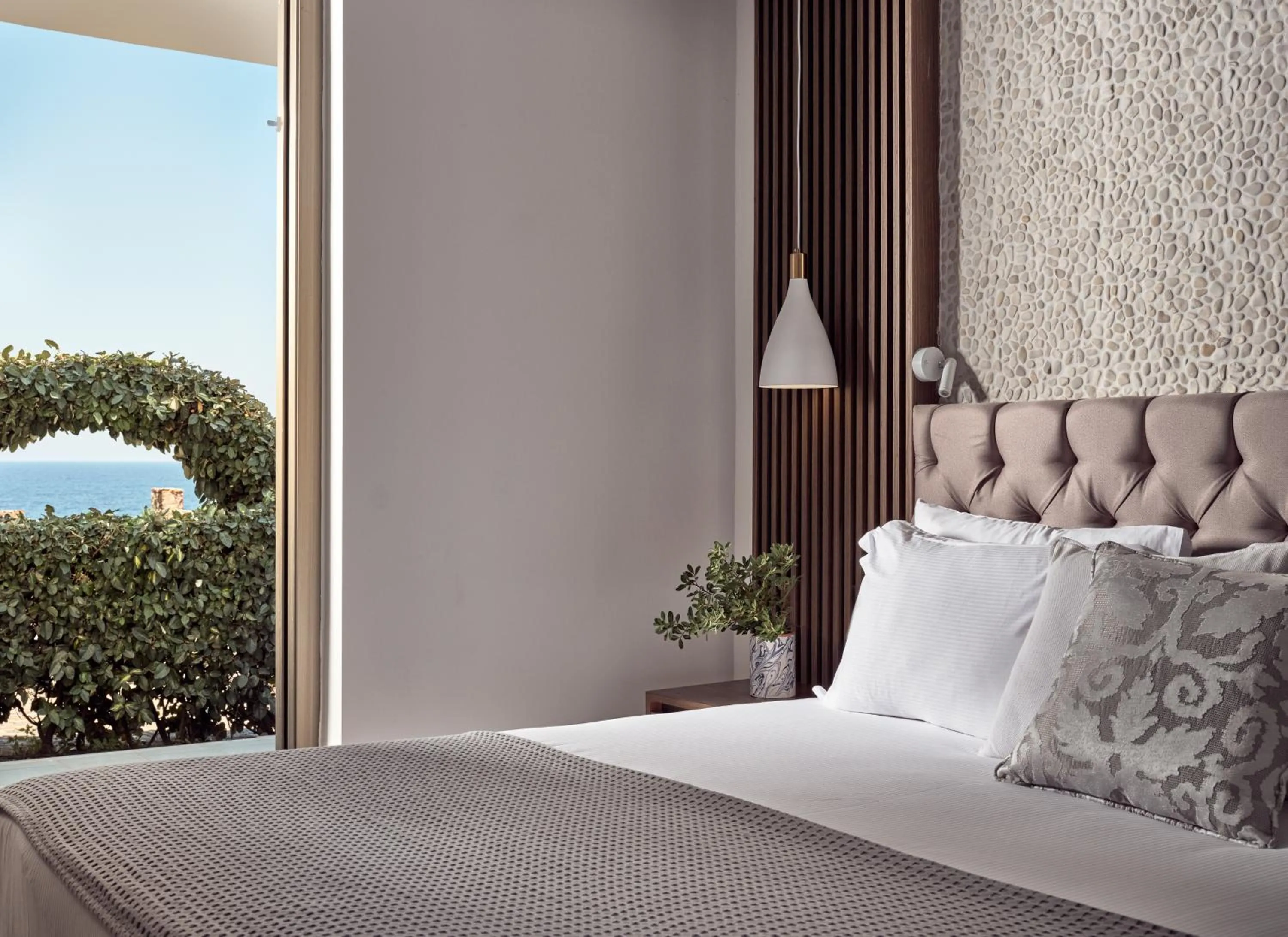 Bedroom, Bed in The Royal Blue a Luxury Beach Resort