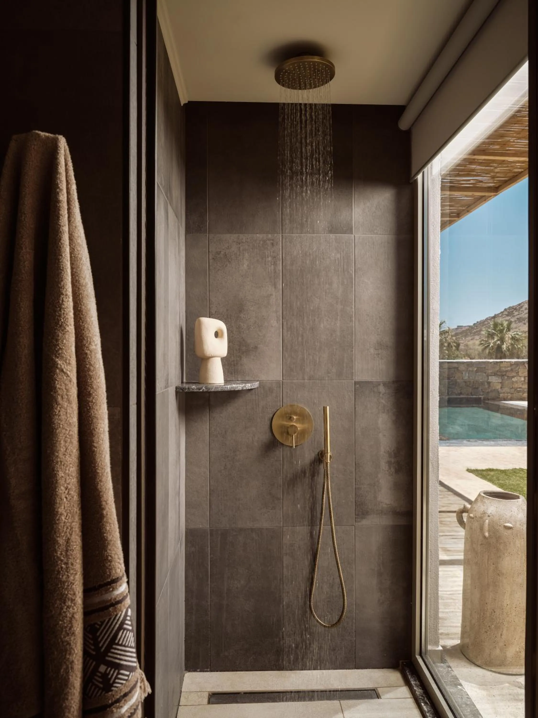 Shower in The Royal Blue a Luxury Beach Resort